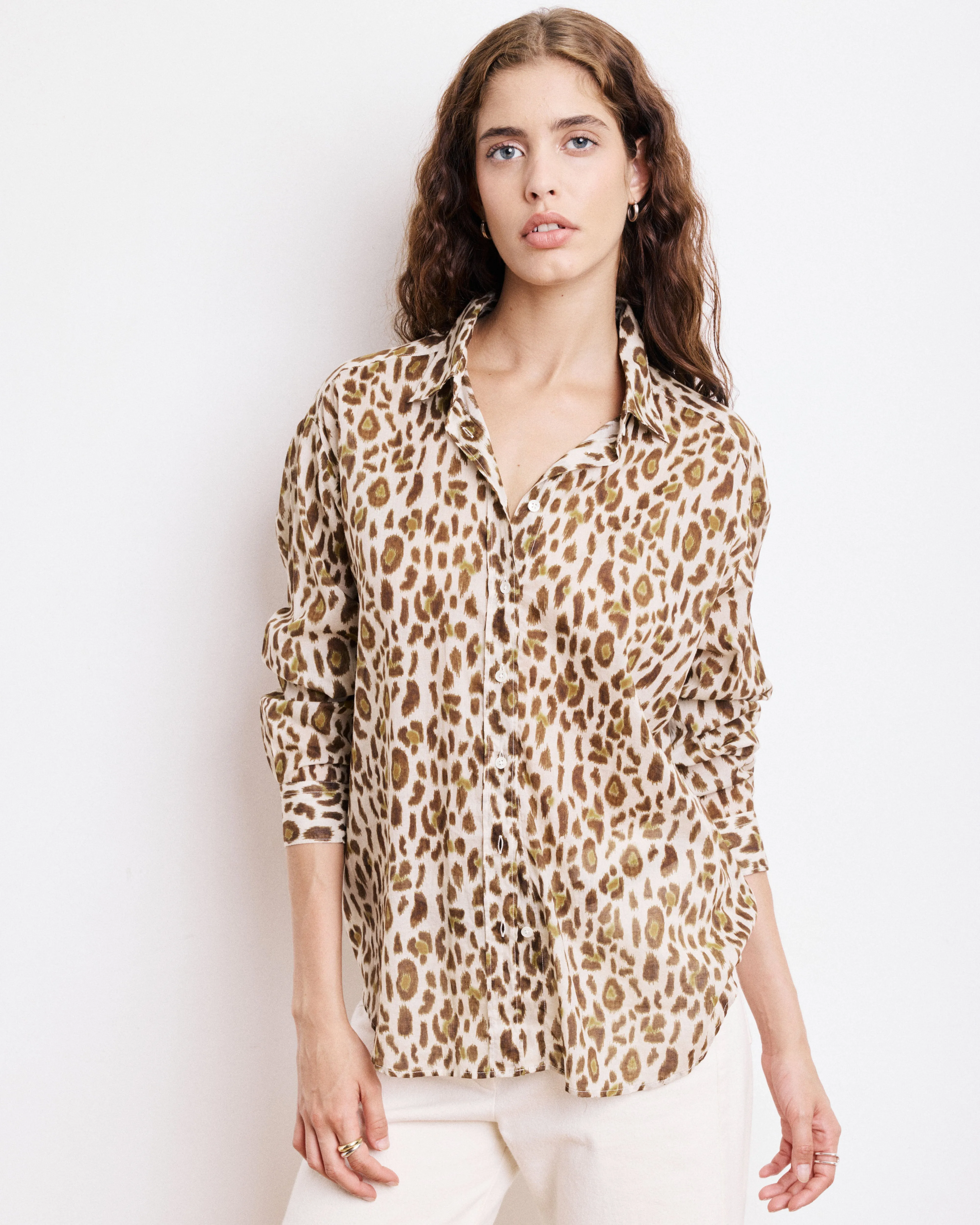 Chemise Femme en Coton Imprimé Léopard Cinema sold by Hartford product image thumbnail 4