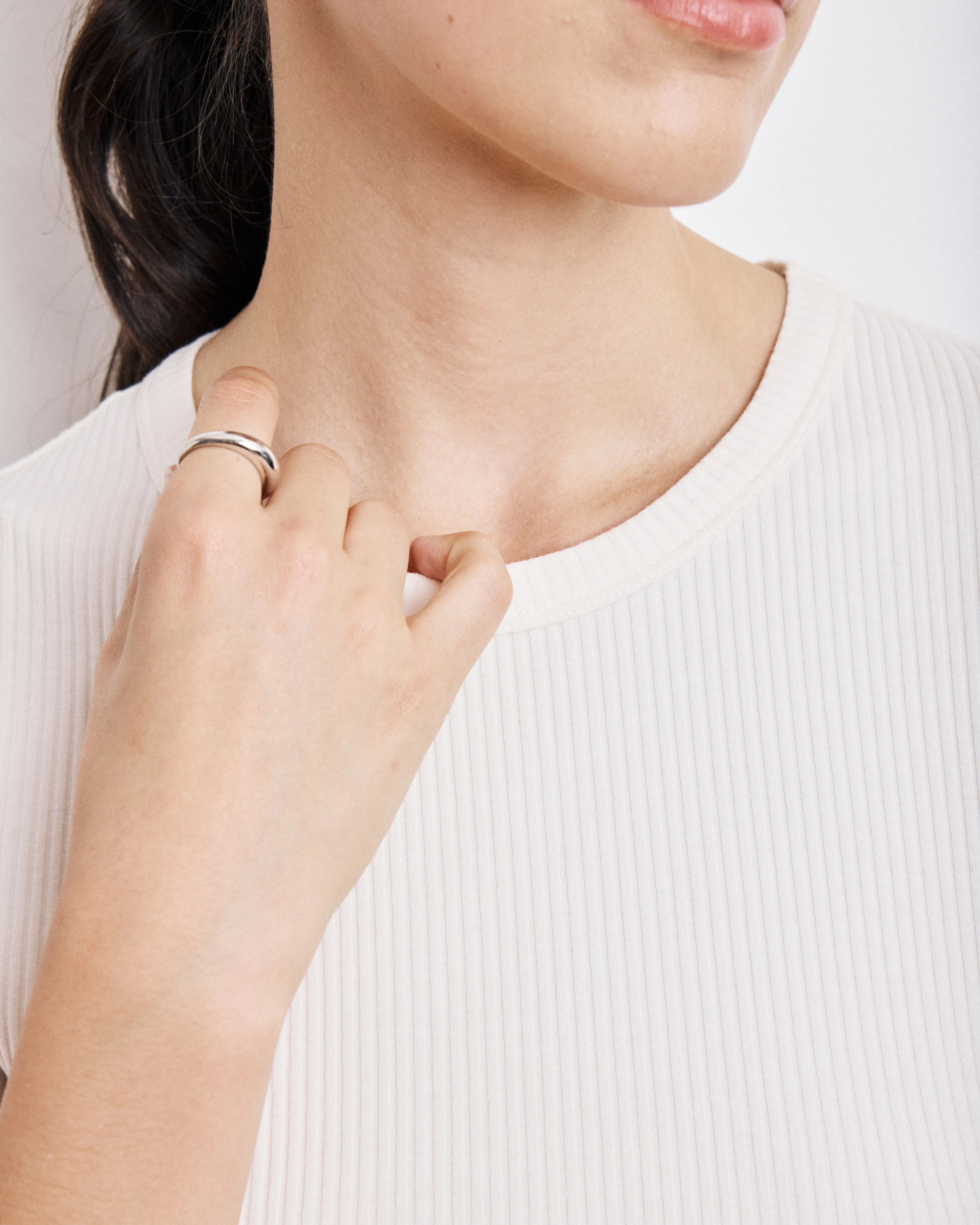 T-Shirt Femme en Coton & Modal Ecru Tattoo sold by Hartford product image thumbnail 3