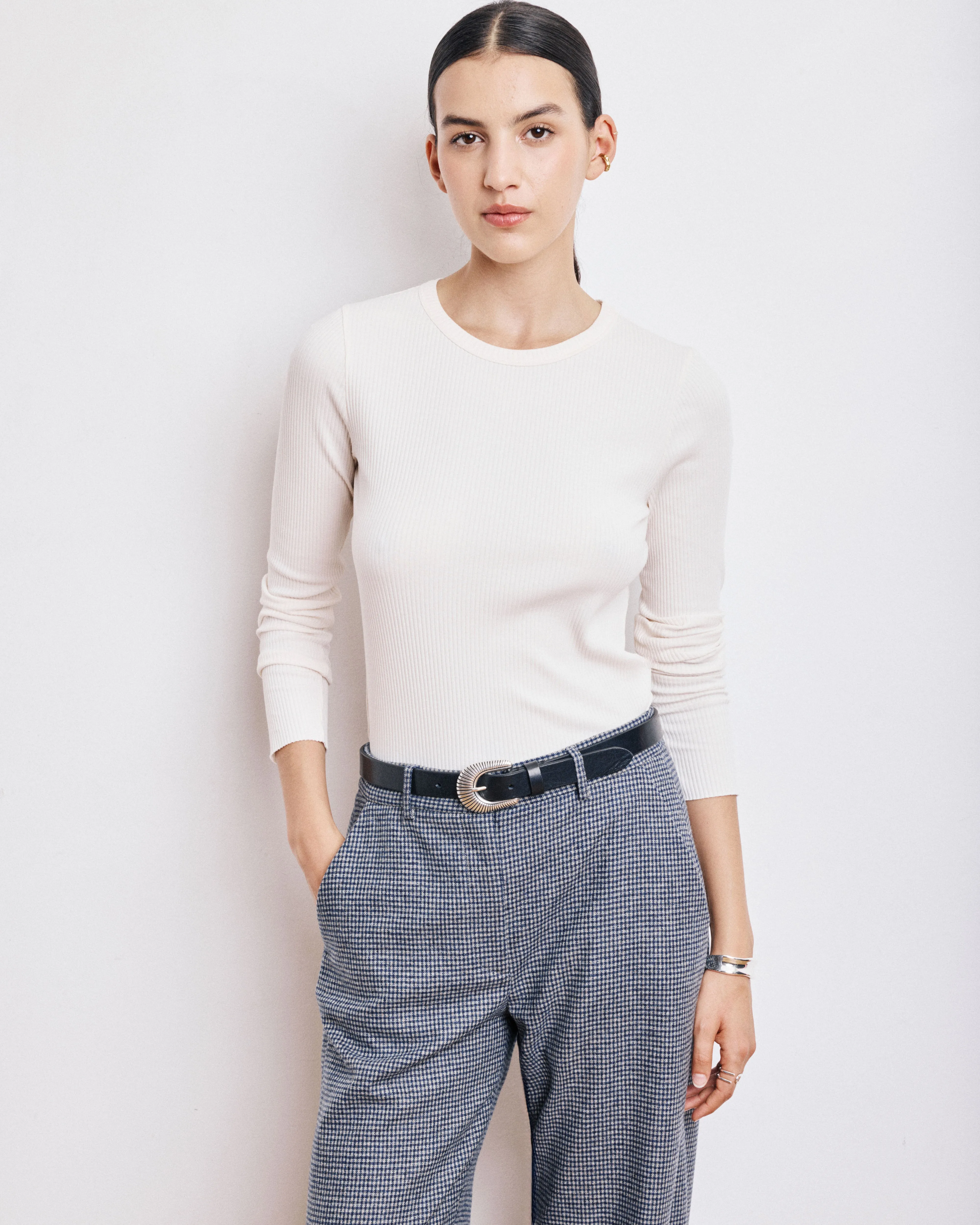 T-Shirt Femme en Coton & Modal Ecru Tattoo sold by Hartford product image thumbnail 2