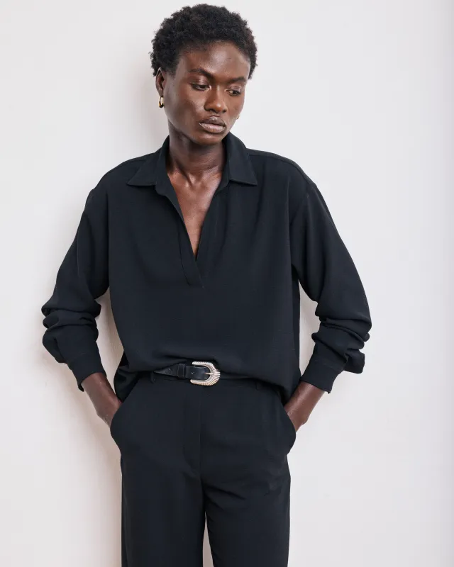 Blouse Femme en Crêpe Noir Chorus sold by Hartford