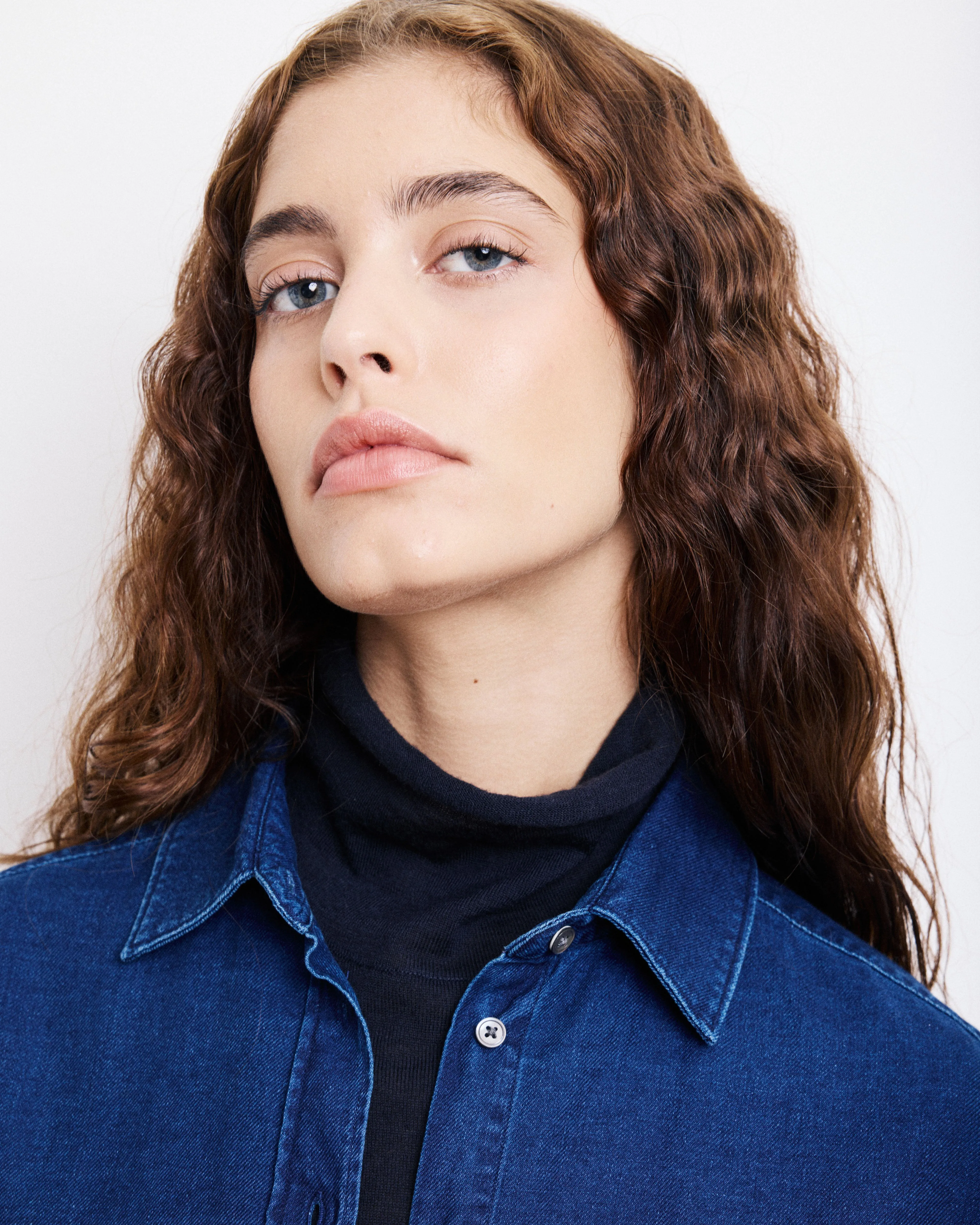 Chemise Femme en Coton Bleu Indigo Cinema sold by Hartford product image thumbnail 4