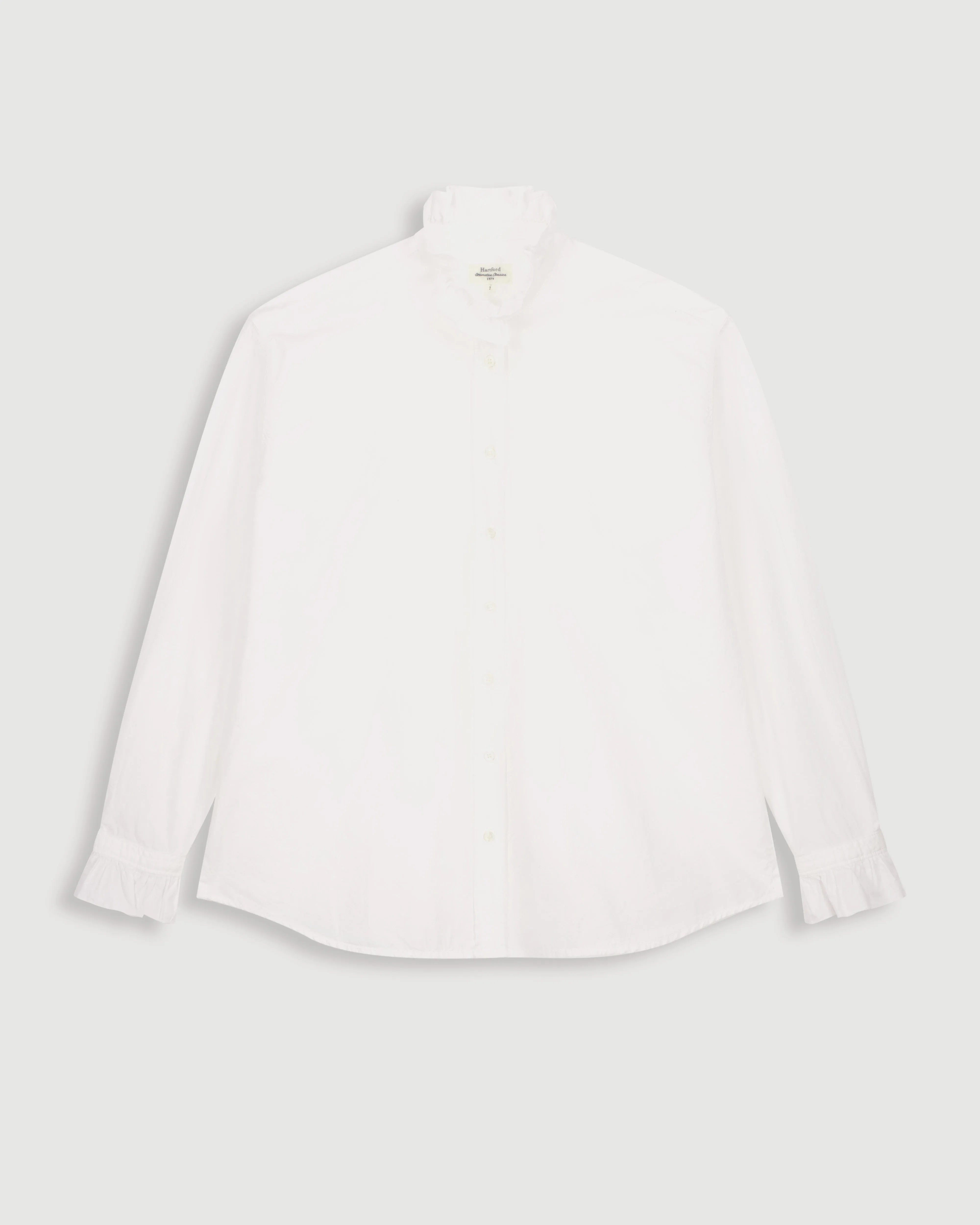 Chemise Femme en Popeline de Coton Blanche Chana sold by Hartford product image thumbnail 5