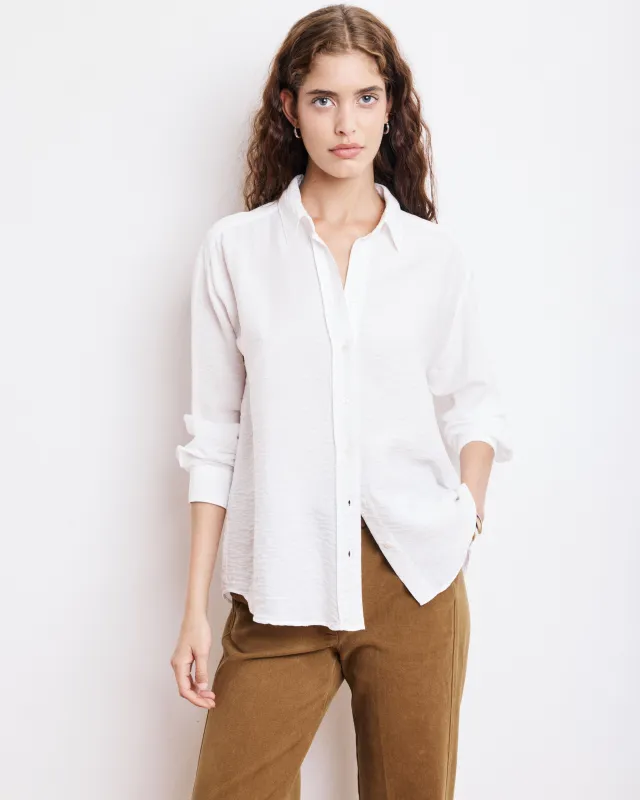 Chemise Femme en Viscose Froissée Blanche Cinema sold by Hartford