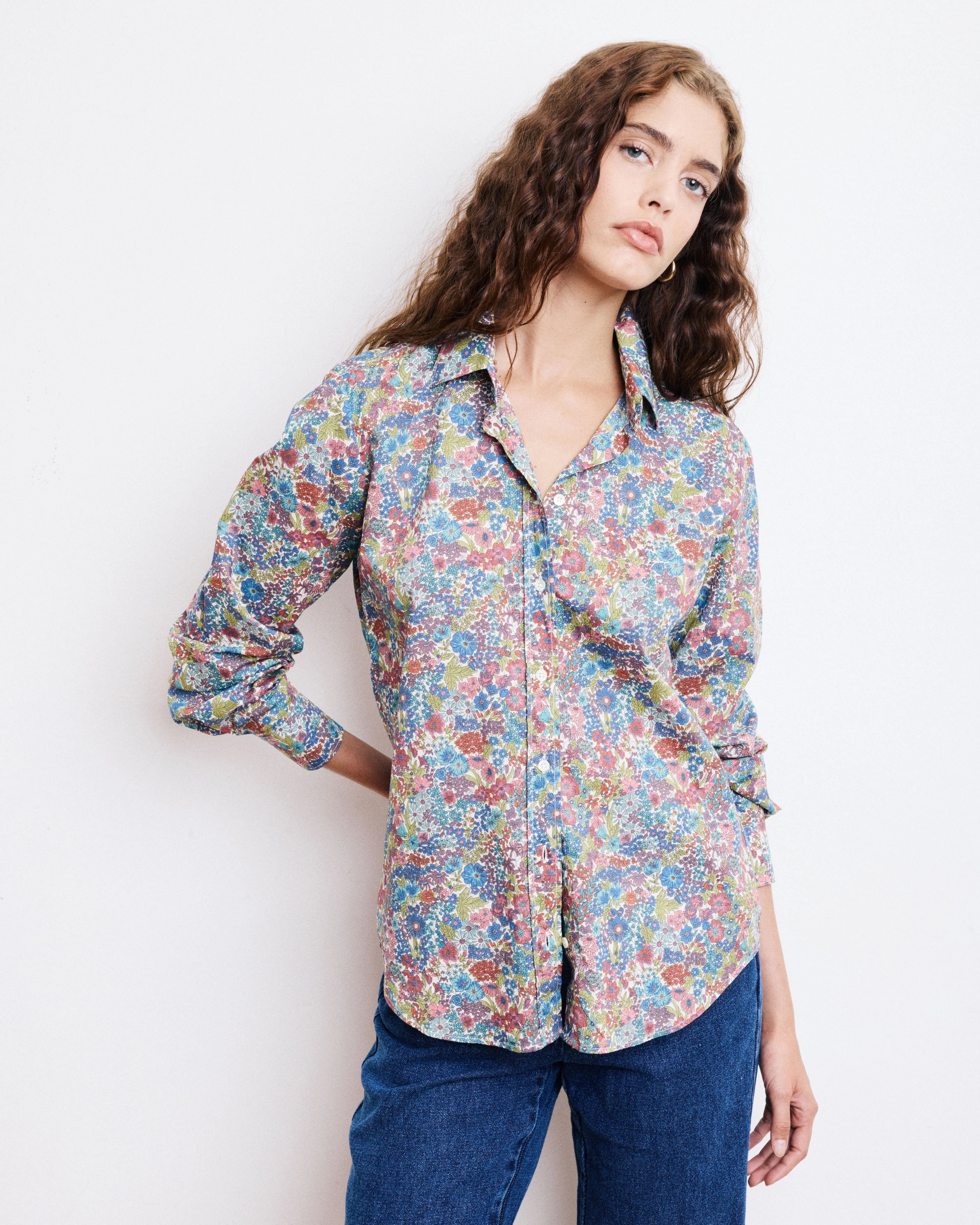 Chemise Femme en Coton Imprimé Liberty Coraz sold by Hartford
