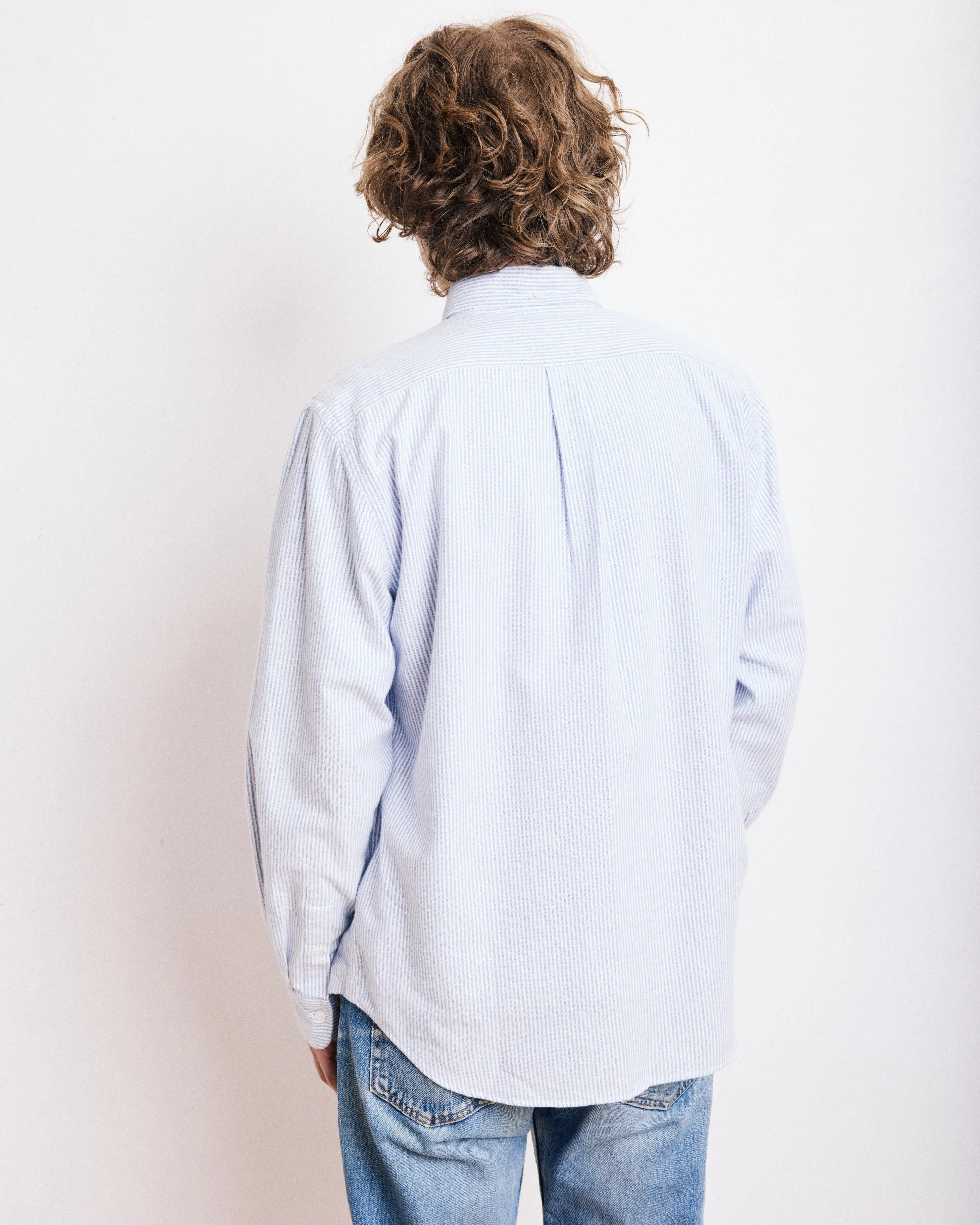 Chemise Homme en Oxford de Coton Bleu Pitt sold by Hartford product image thumbnail 3