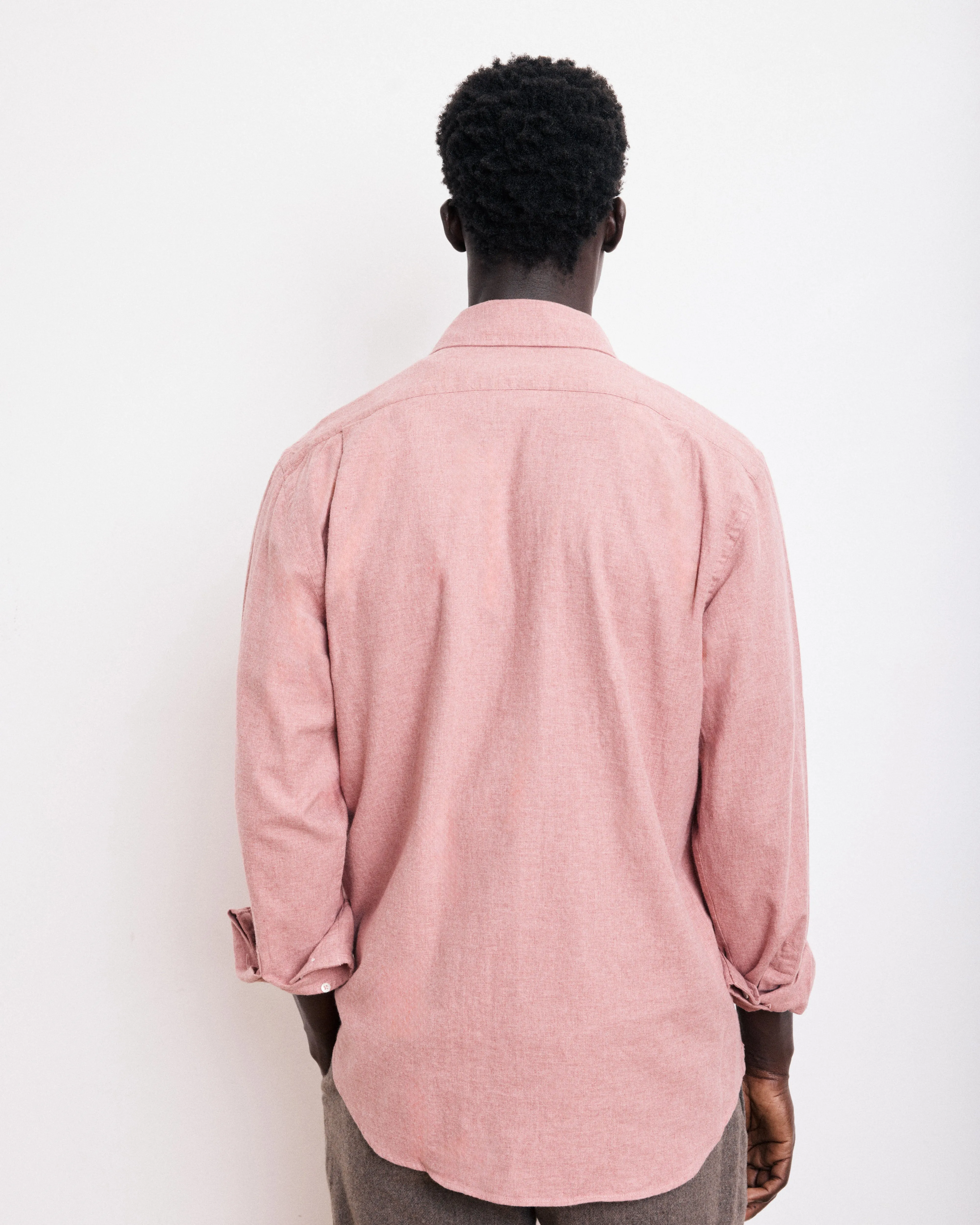 Chemise Homme en Flanelle de Coton Rouge Paul sold by Hartford product image thumbnail 4