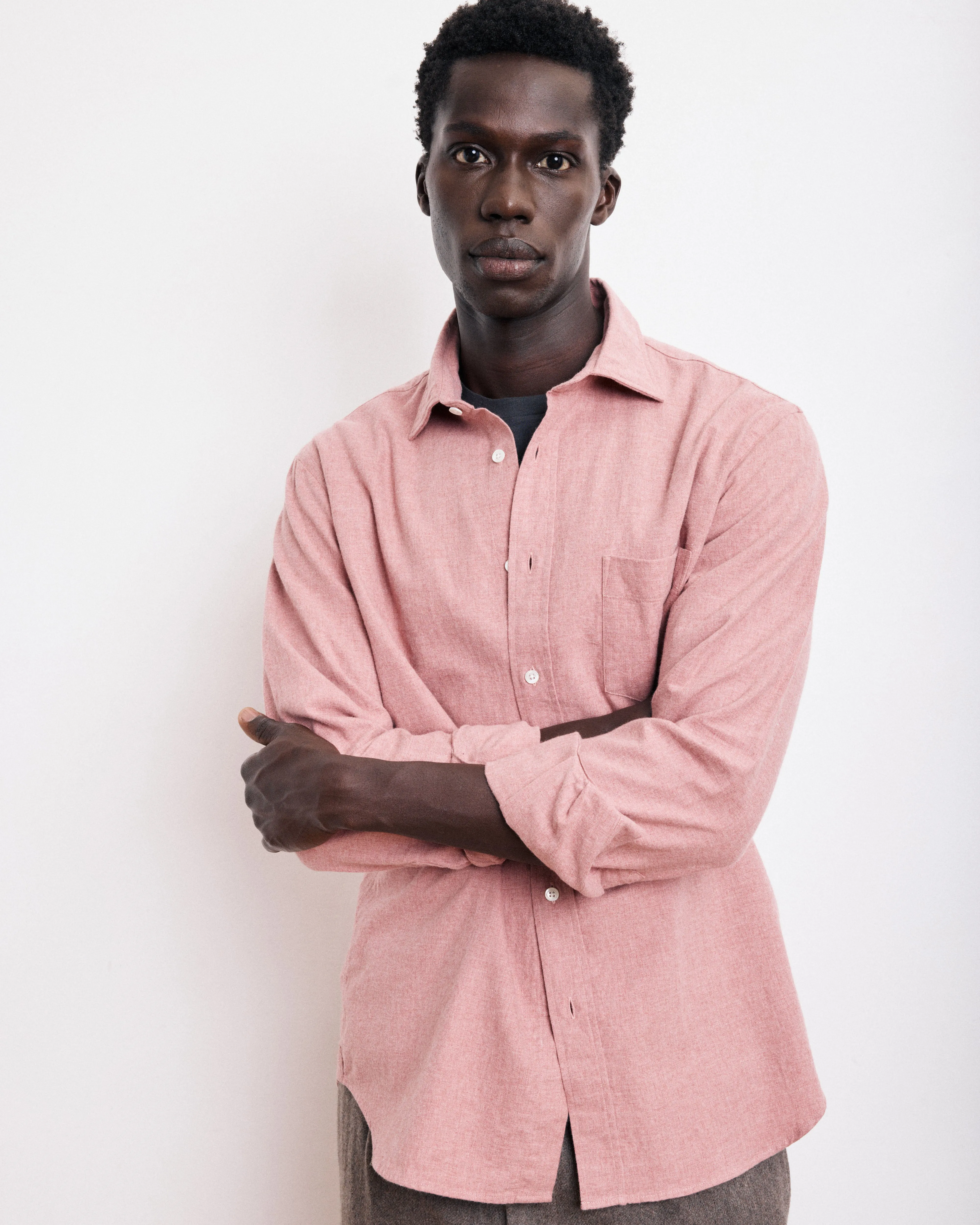 Chemise Homme en Flanelle de Coton Rouge Paul sold by Hartford product image thumbnail 2