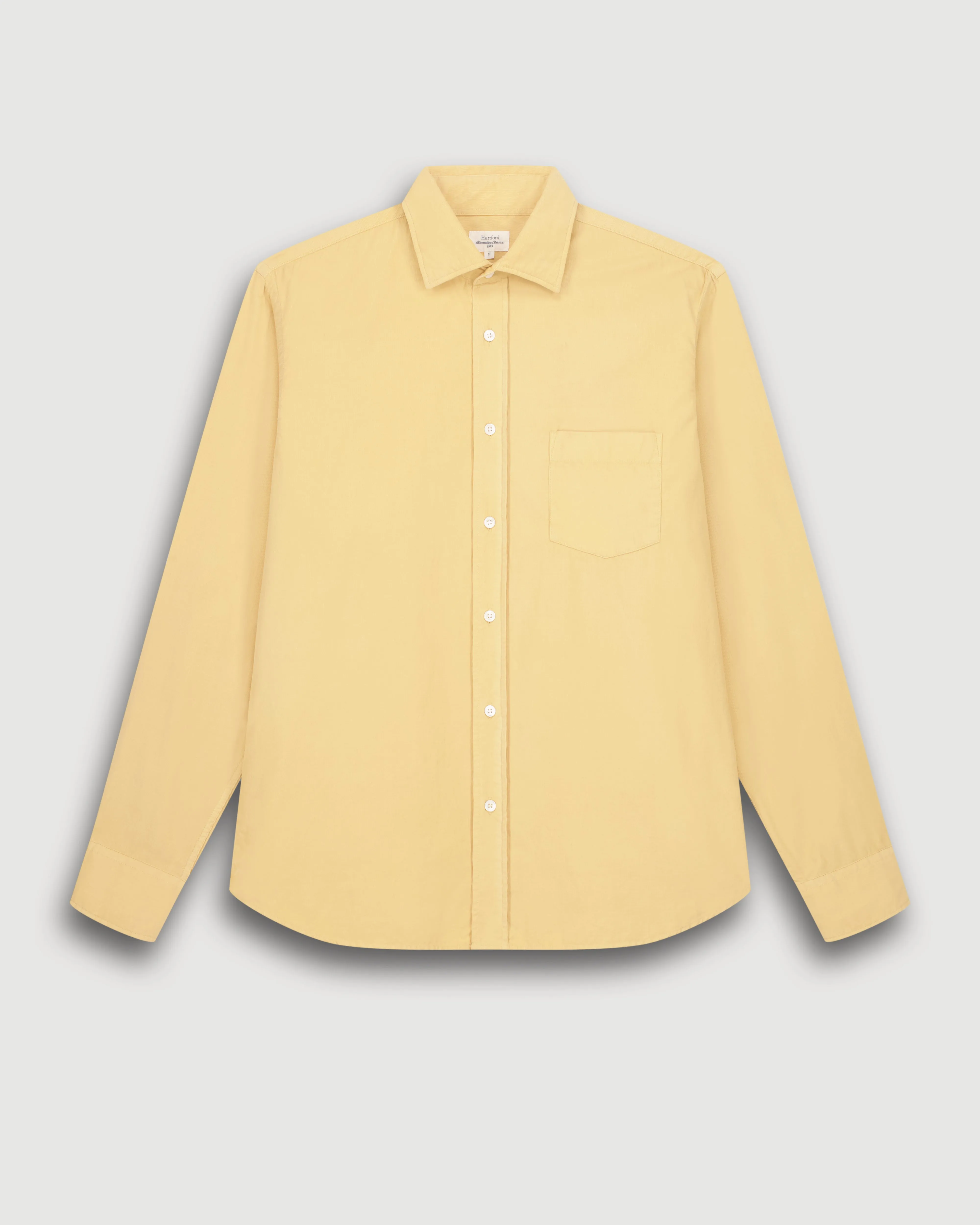 Chemise Homme en Velours Côtelé Jaune Paul sold by Hartford product image thumbnail 5