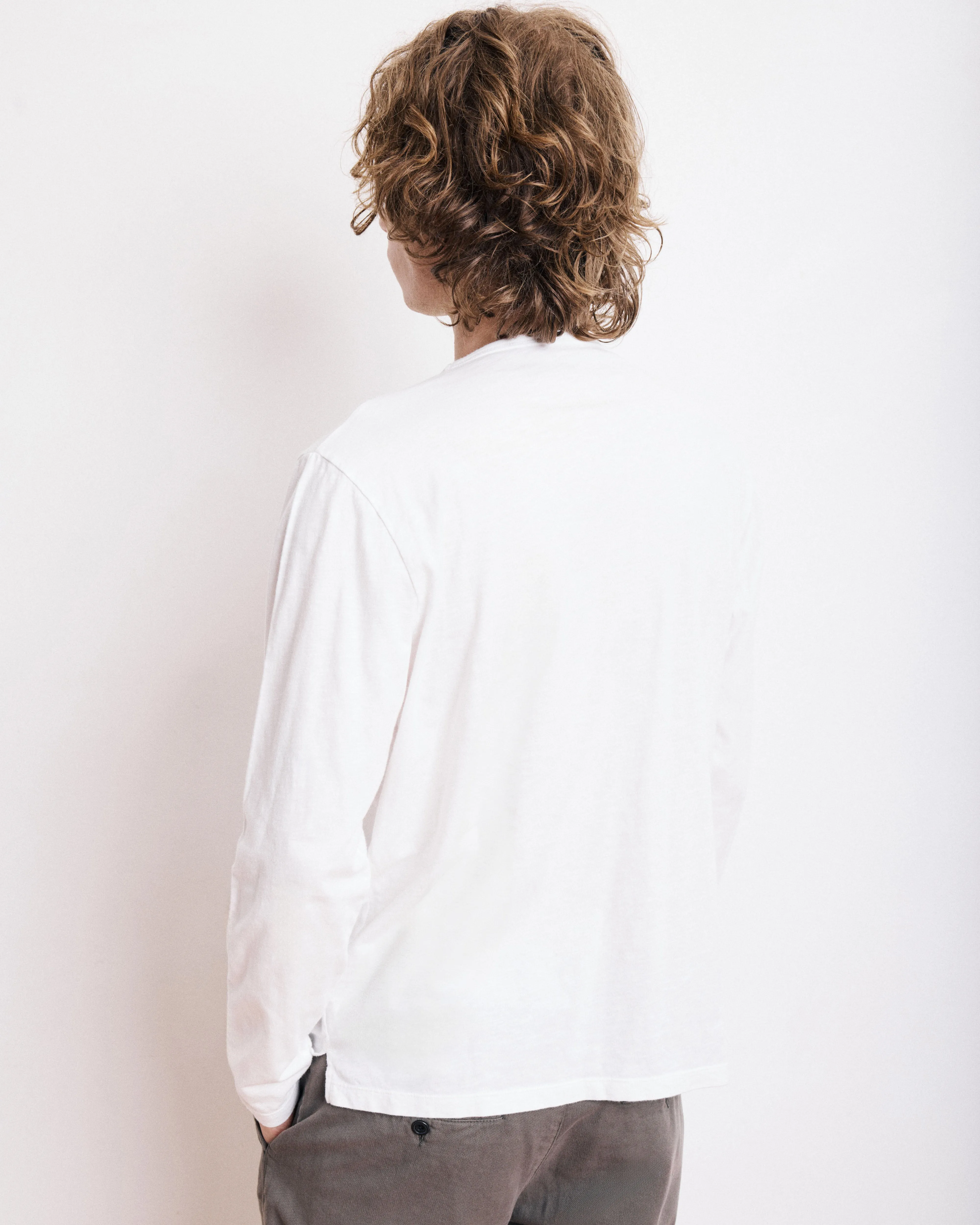 T-Shirt Homme en Coton Slub Blanc sold by Hartford product image thumbnail 3