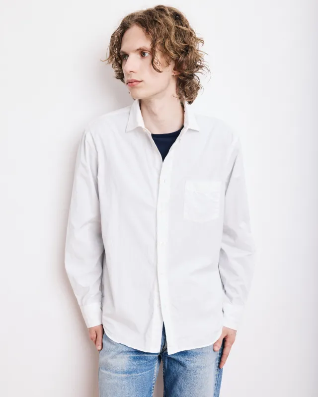 Chemise Homme en Gabardine de Coton Blanc Paul sold by Hartford