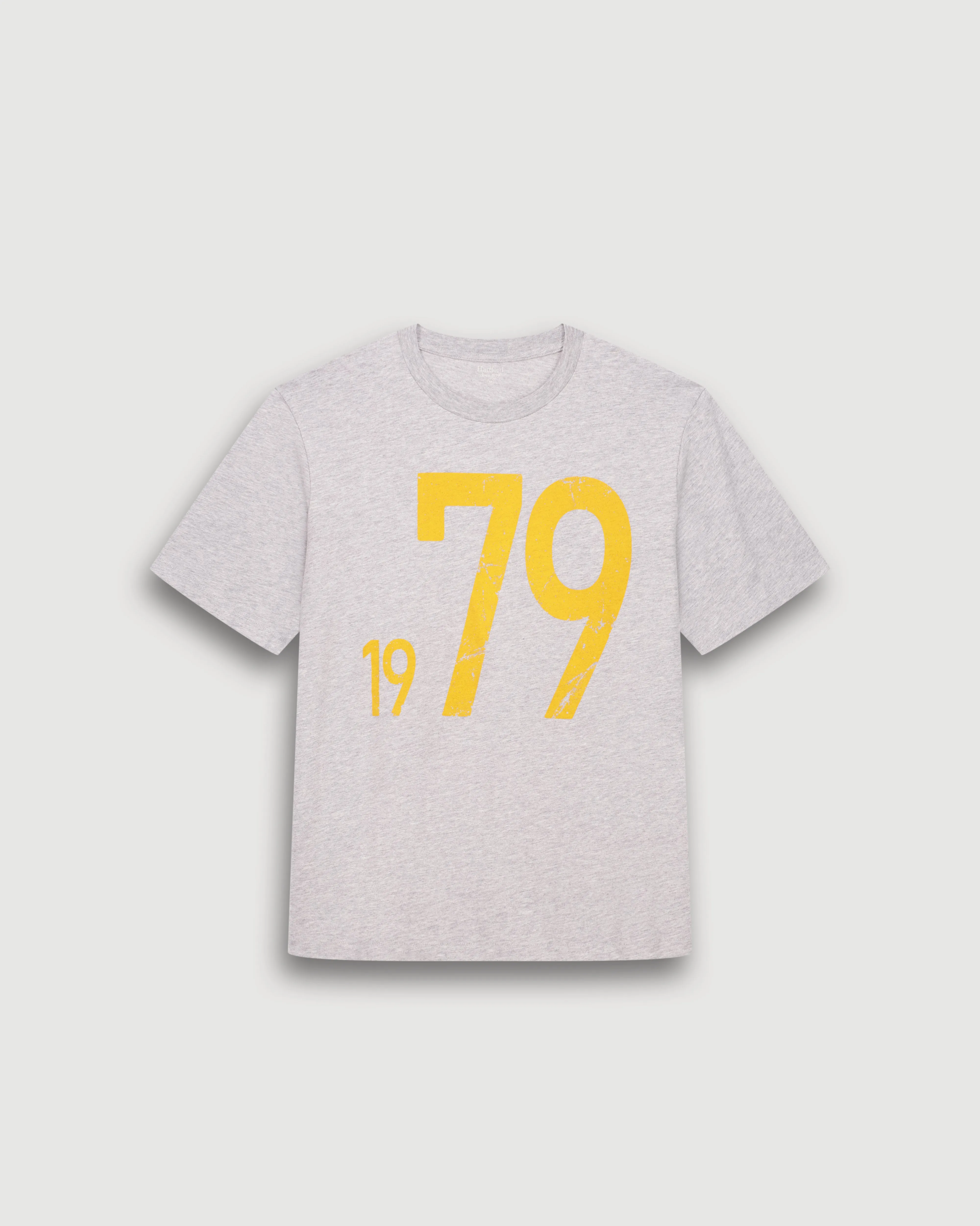 T-Shirt Homme en Coton Slub Imprimé 1979 Gris Chiné sold by Hartford product image thumbnail 4