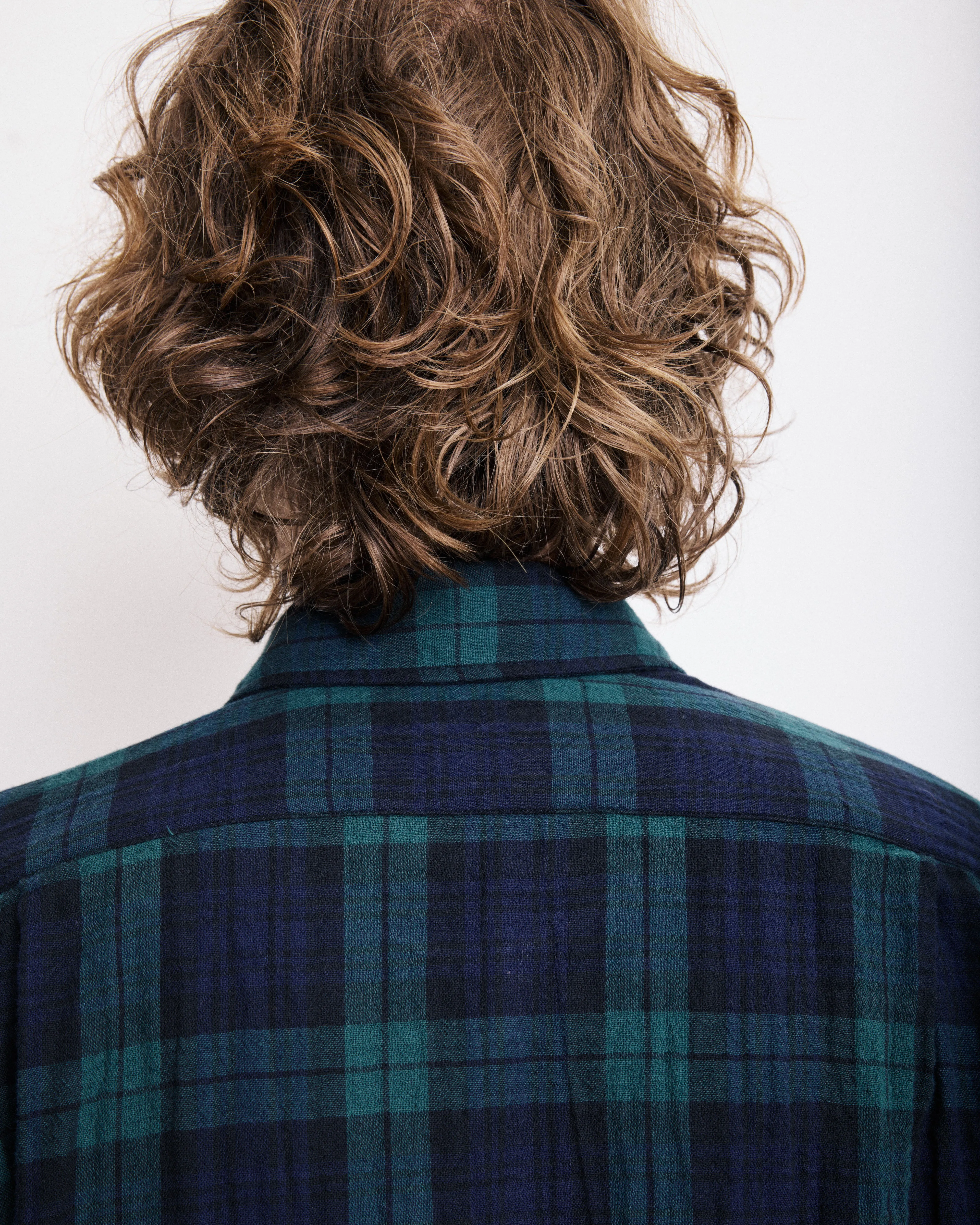 Chemise Homme en Coton Double Face à Carreaux Bleu & Vert Paul sold by Hartford product image thumbnail 3