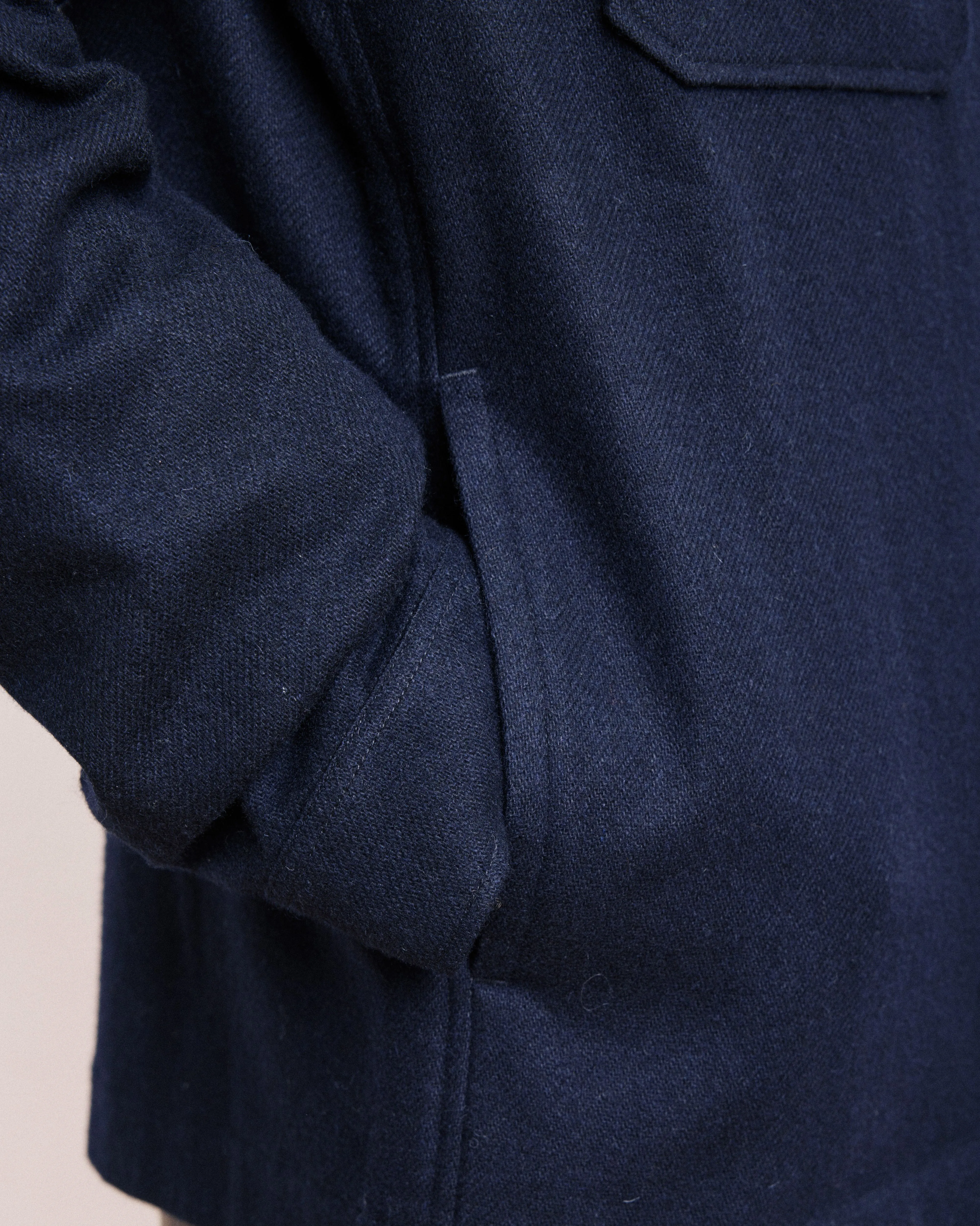 Veste Homme en Flanelle de Laine Bleu Marine Day sold by Hartford product image thumbnail 3