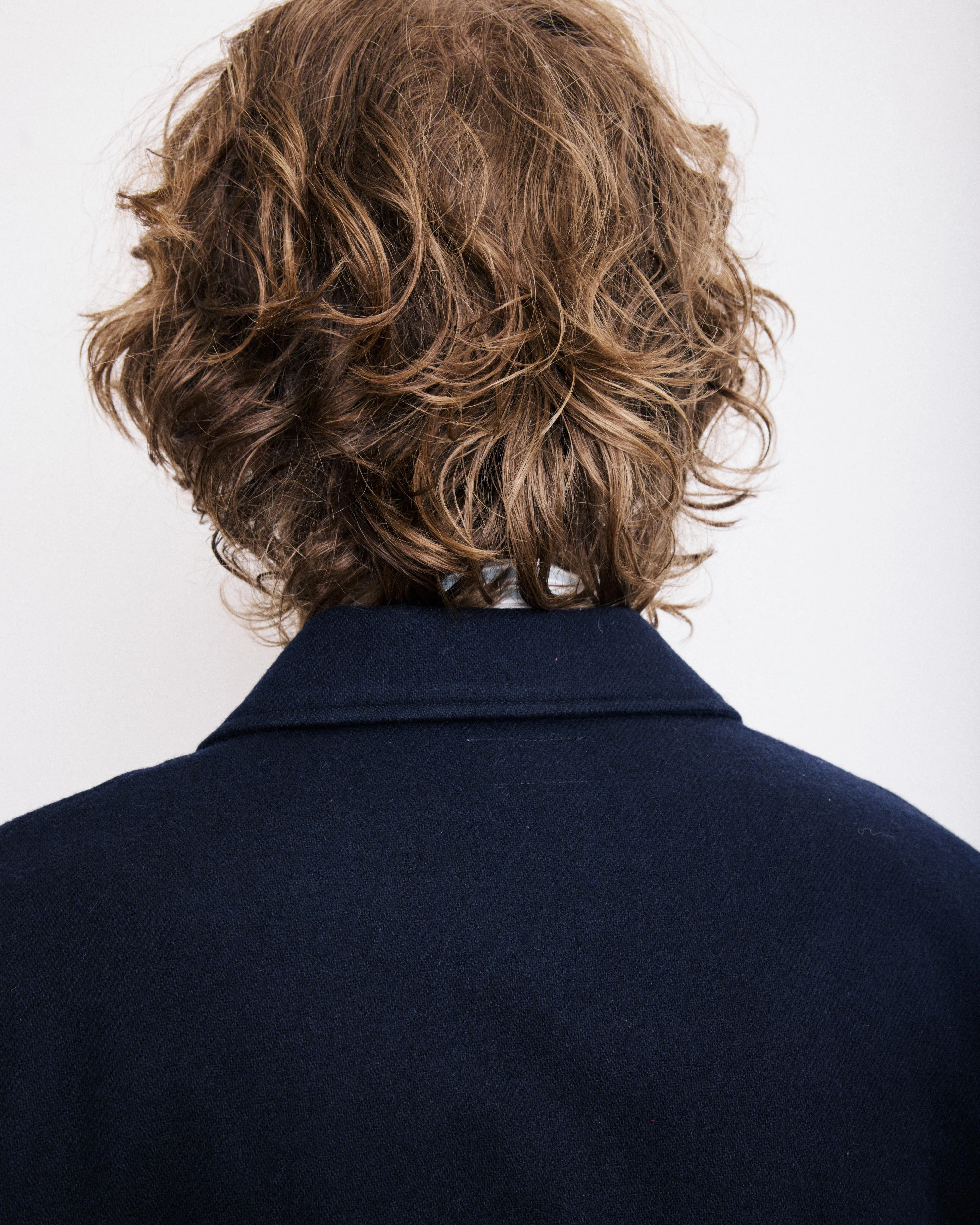 Veste Homme en Flanelle de Laine Bleu Marine Day sold by Hartford product image thumbnail 5