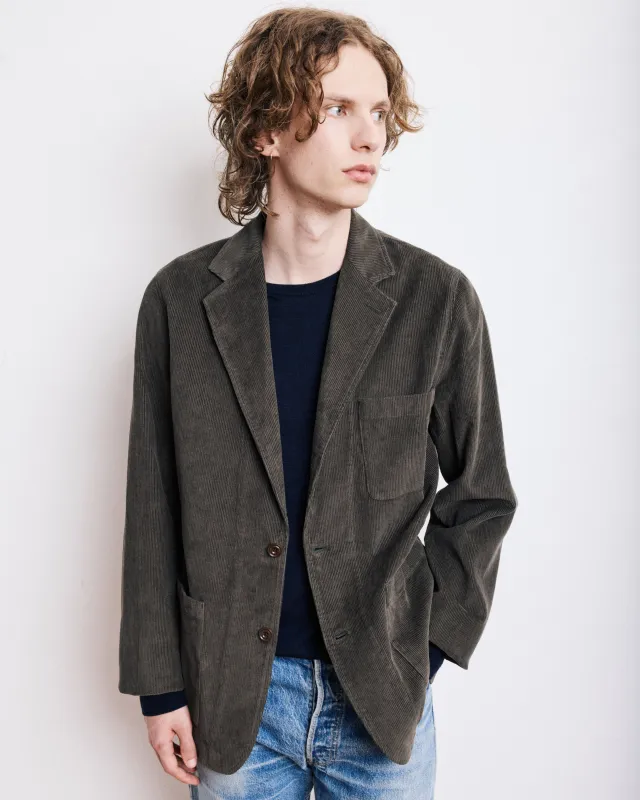 Veste Homme en Velours Côtelé Vert Olive Jonny made by Hartford