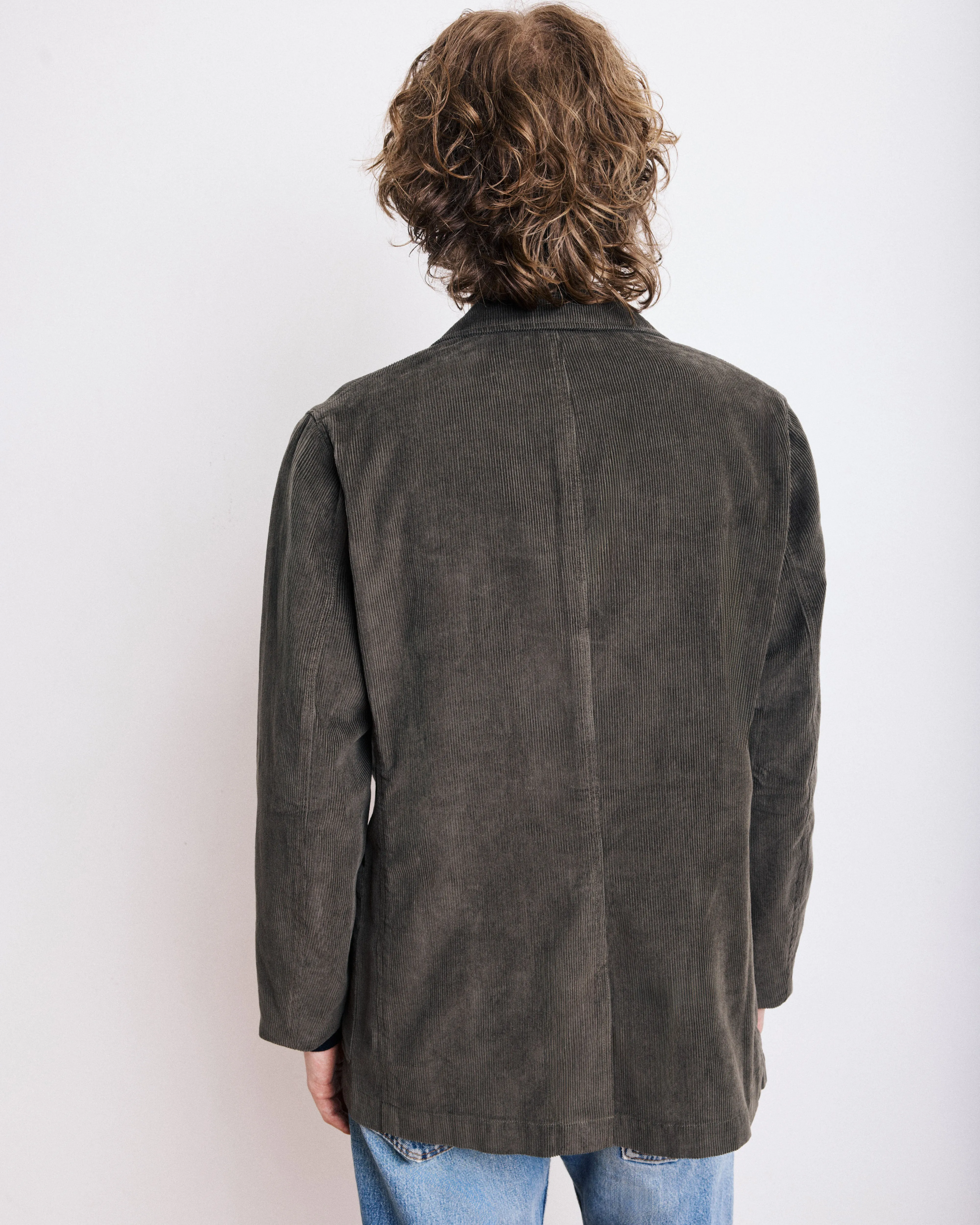 Veste Homme en Velours Côtelé Vert Olive Jonny sold by Hartford product image thumbnail 5