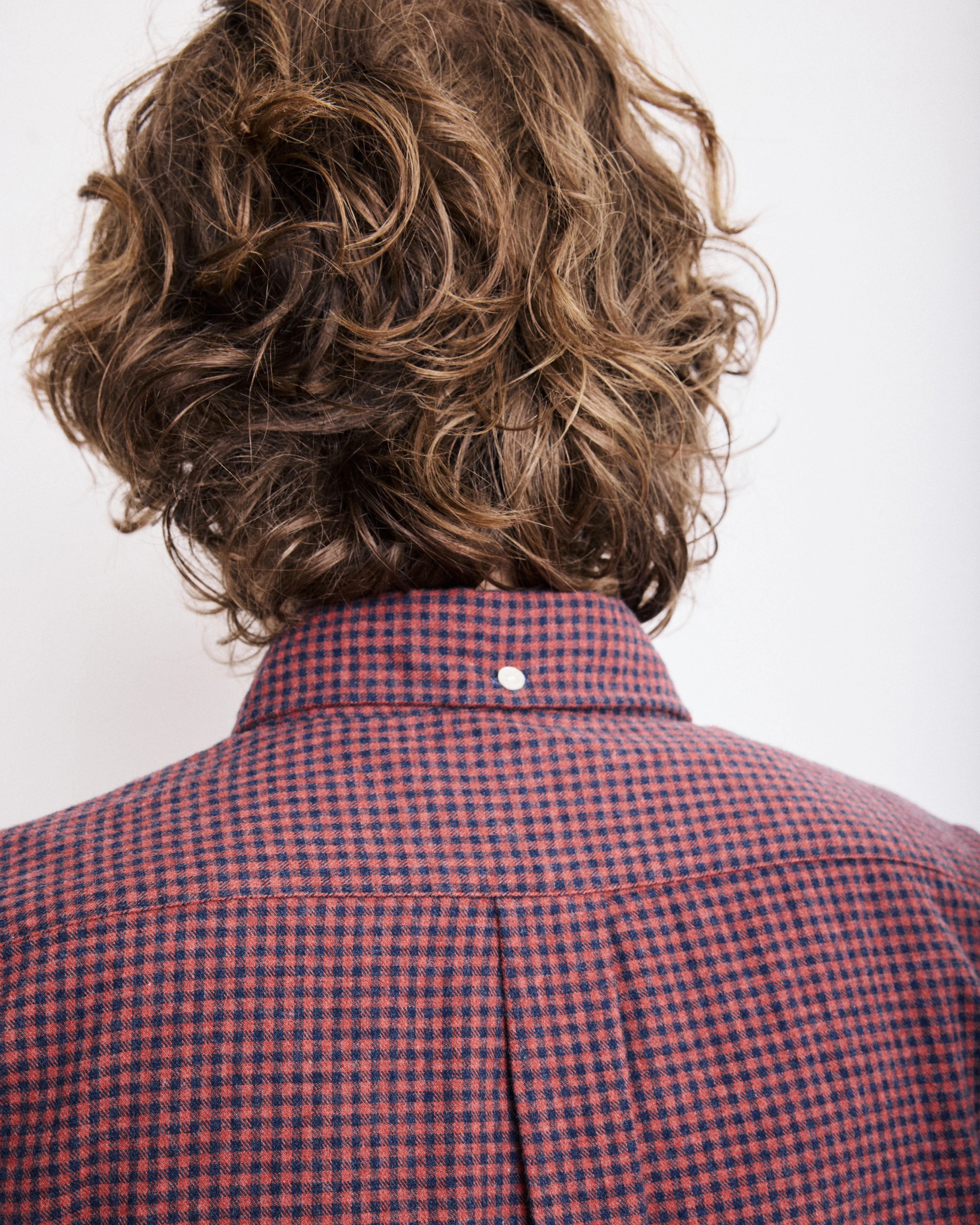 Chemise Homme en Flanelle à Carreaux Brossée Bleu Marine & Rouge Pitt sold by Hartford product image thumbnail 3