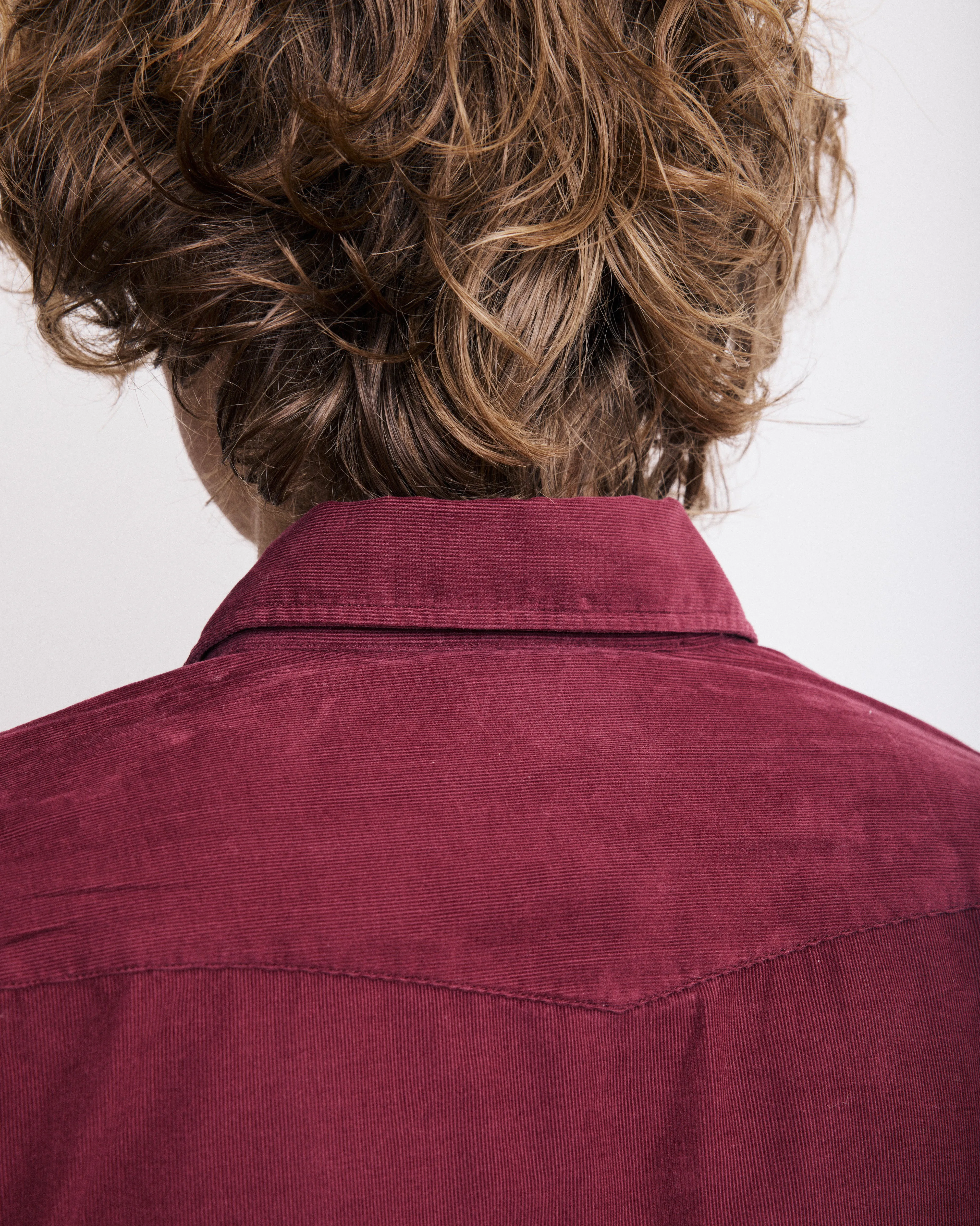 Chemise Homme en Velours Côtelé Bordeaux Storm sold by Hartford product image thumbnail 5