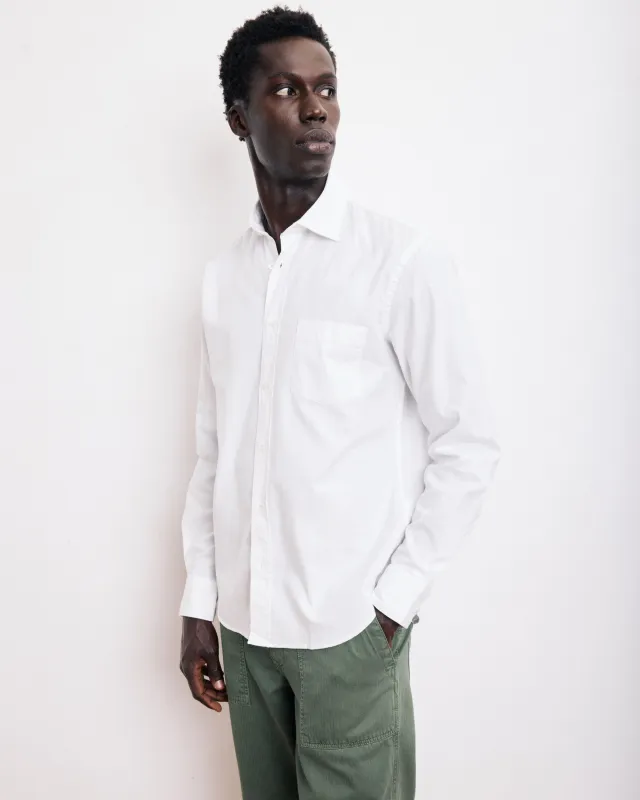 Chemise Homme en Piqué de Coton Blanc Paul sold by Hartford