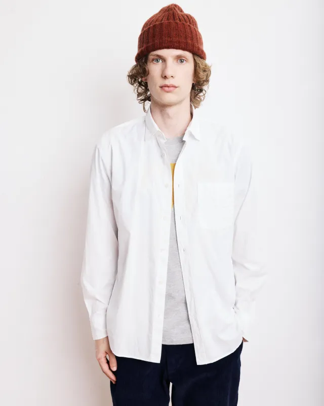 Chemise Homme en Gabardine de Coton Blanc Storm sold by Hartford