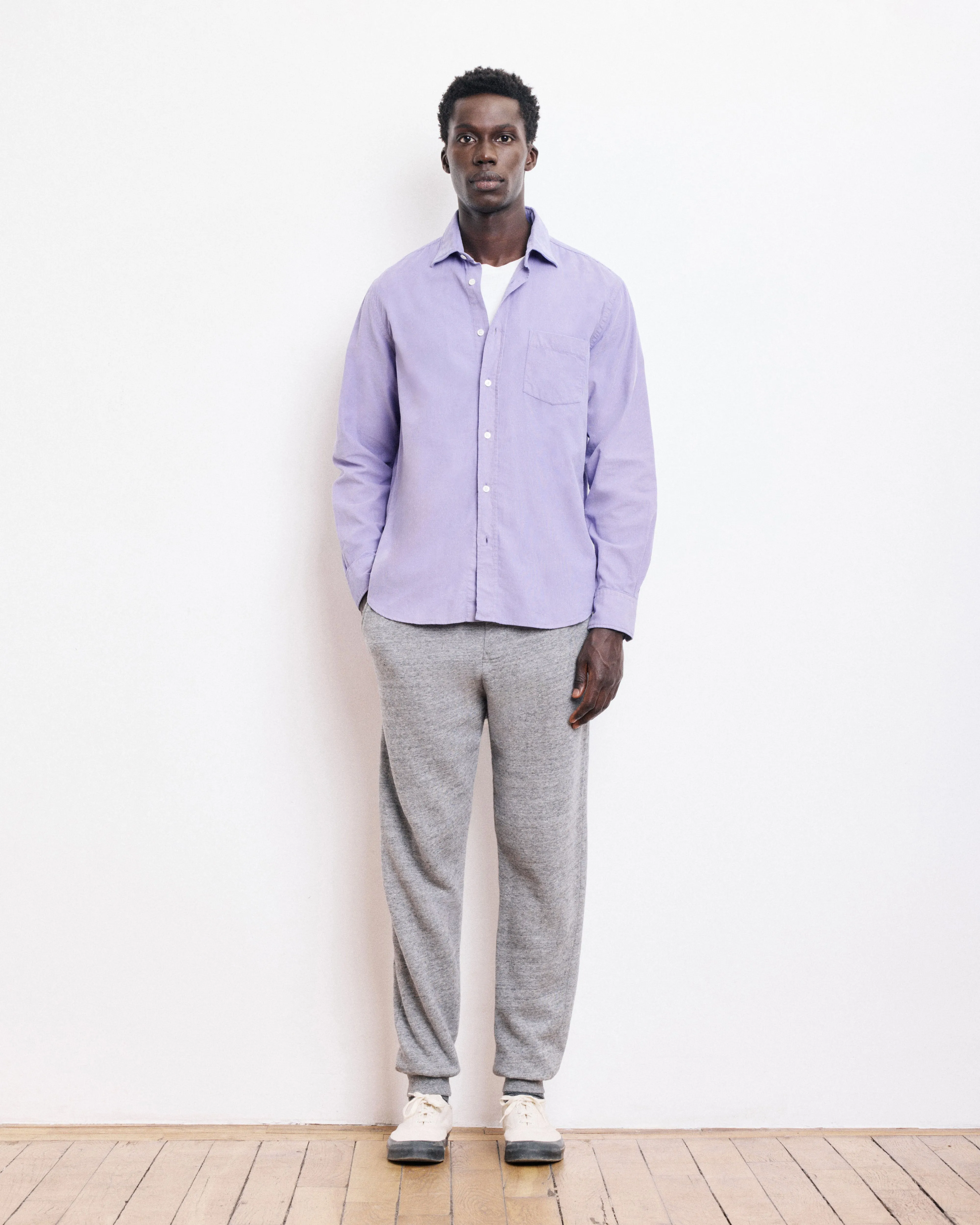 Chemise Homme en Velours Côtelé Améthyste Paul sold by Hartford product image thumbnail 3