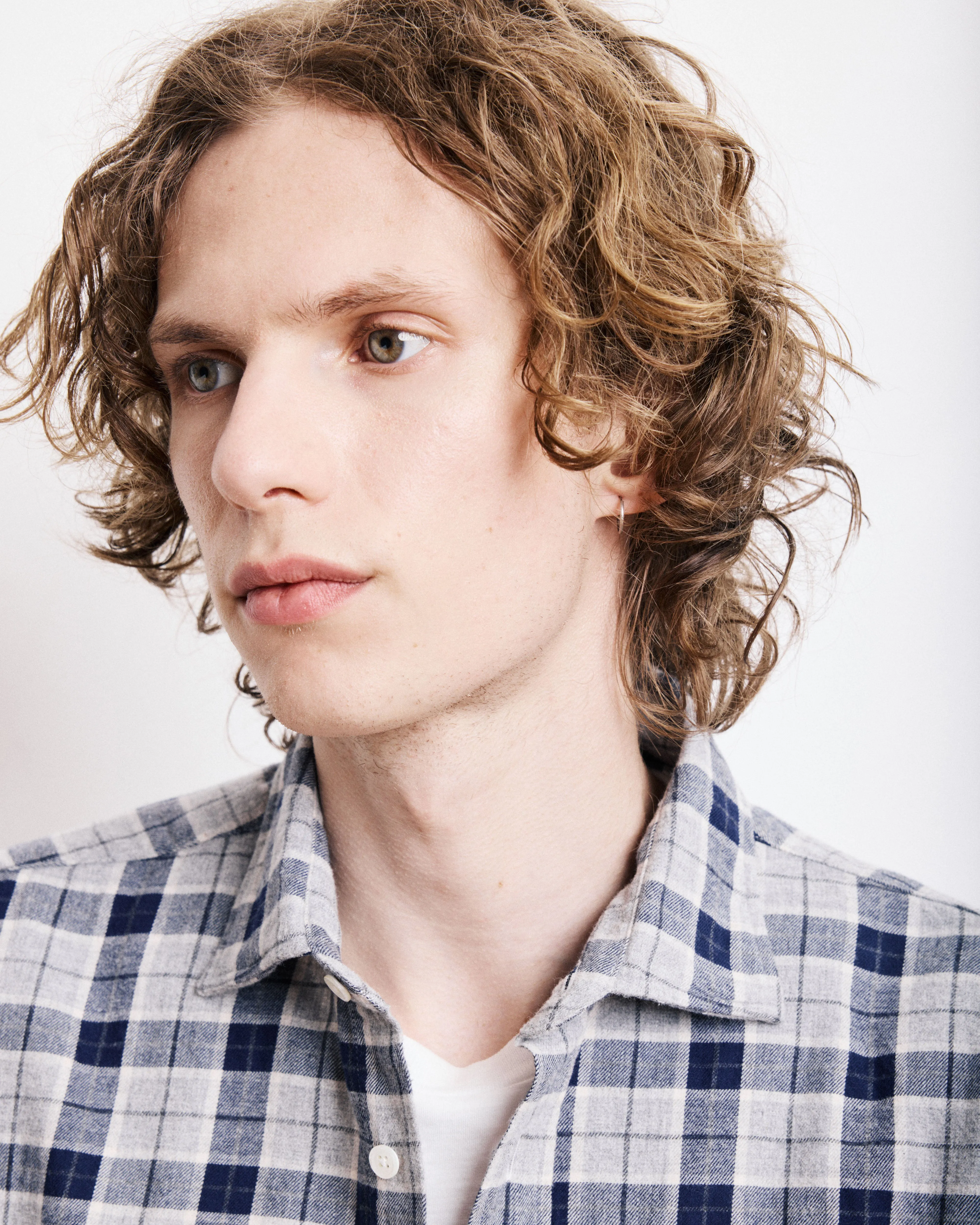 Chemise Homme en Coton Brossé à Carreaux Gris Paul sold by Hartford product image thumbnail 2