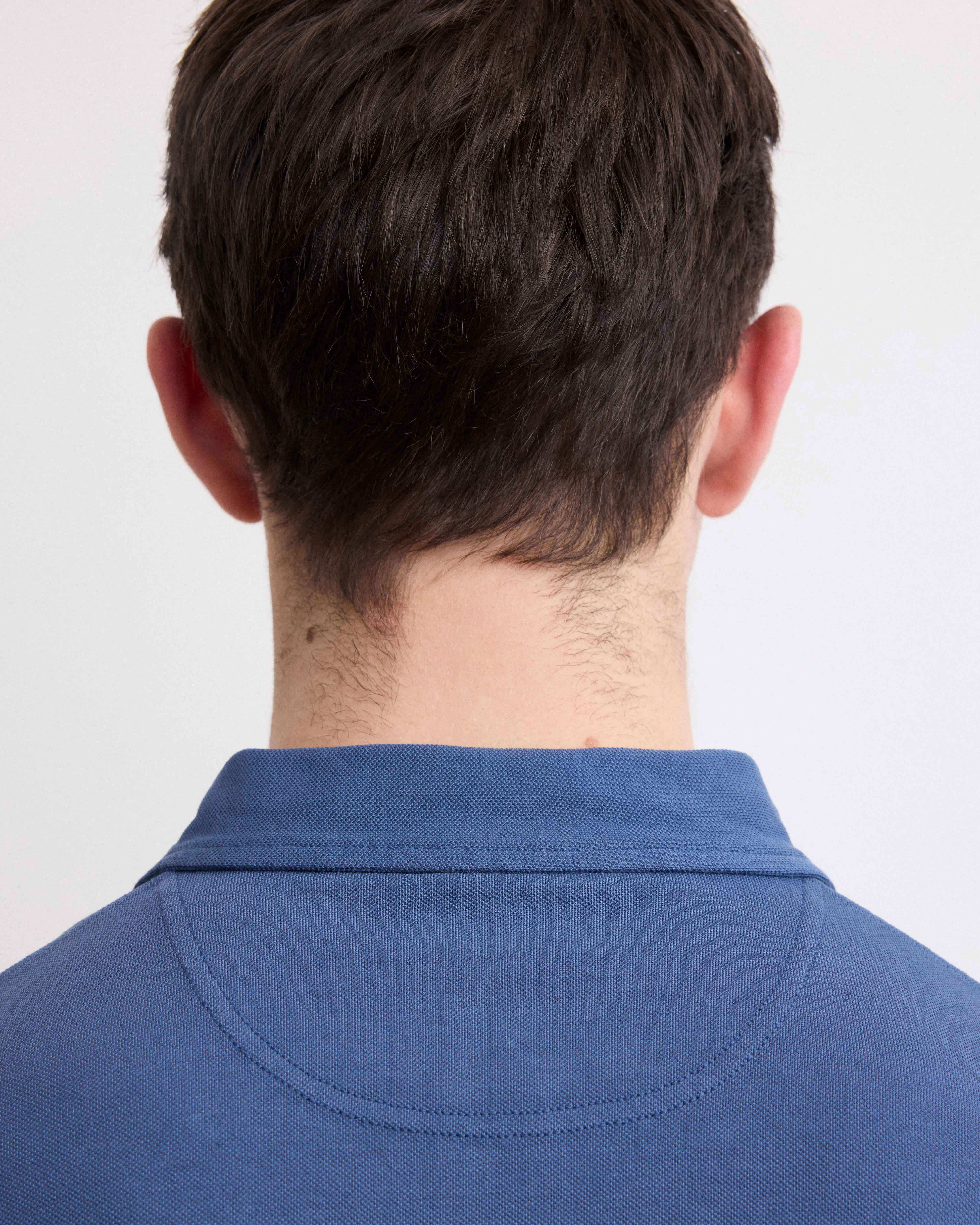 Polo Homme en Piqué de Coton Bleu Cobalt sold by Hartford product image thumbnail 4