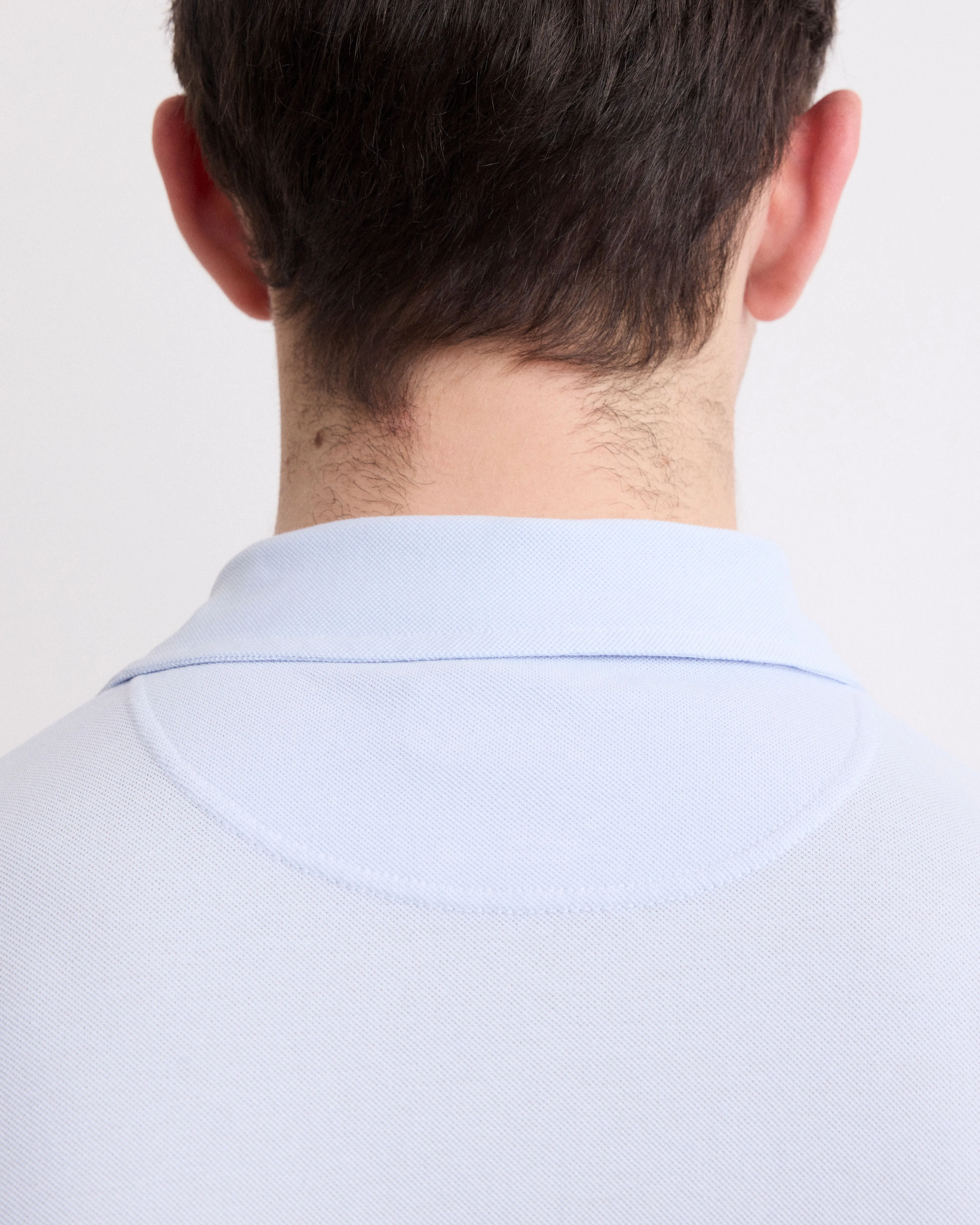 Polo Homme en Piqué de Coton Bleu Ciel sold by Hartford product image thumbnail 4
