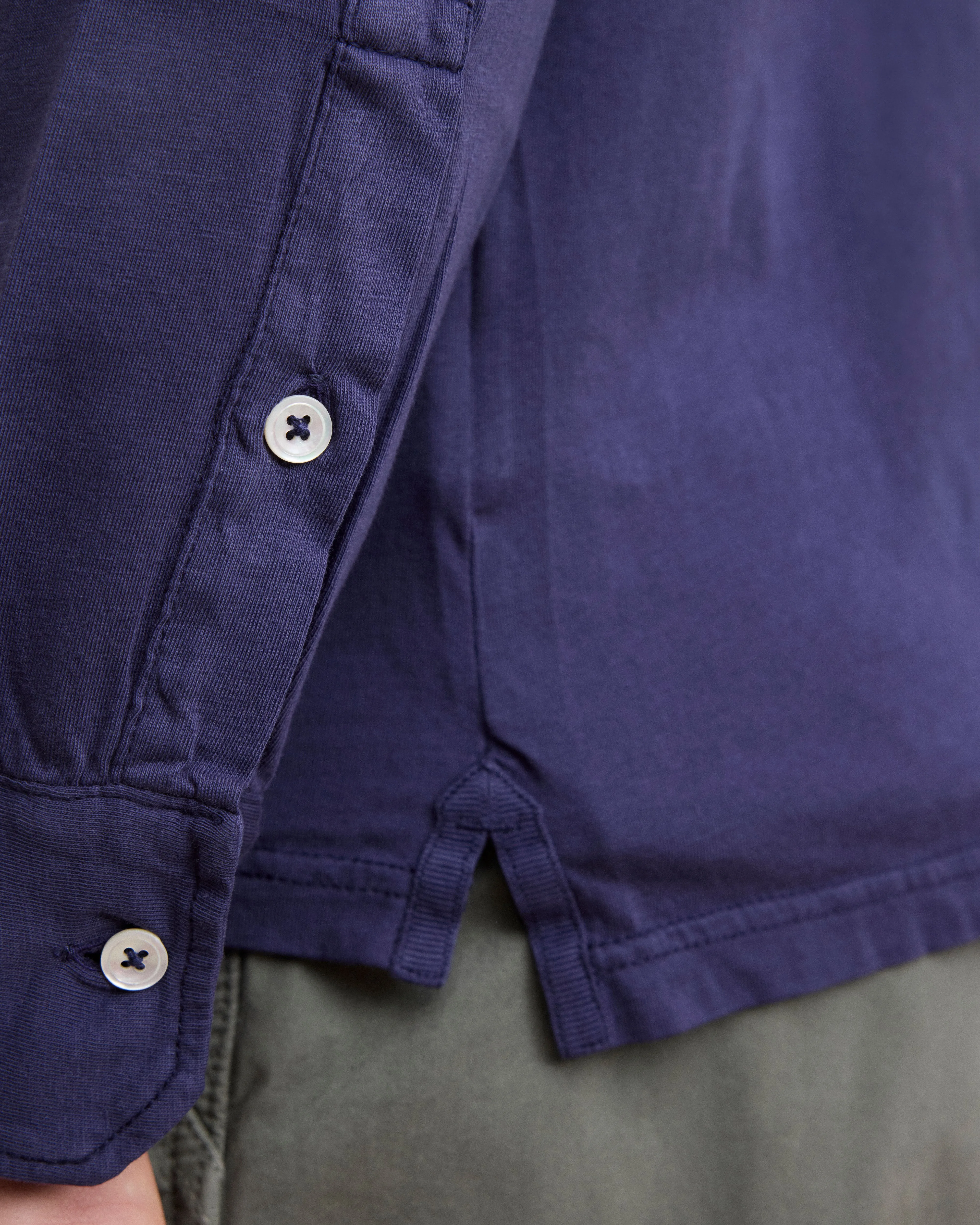 Polo Homme en Jersey de Coton Marine sold by Hartford product image thumbnail 4