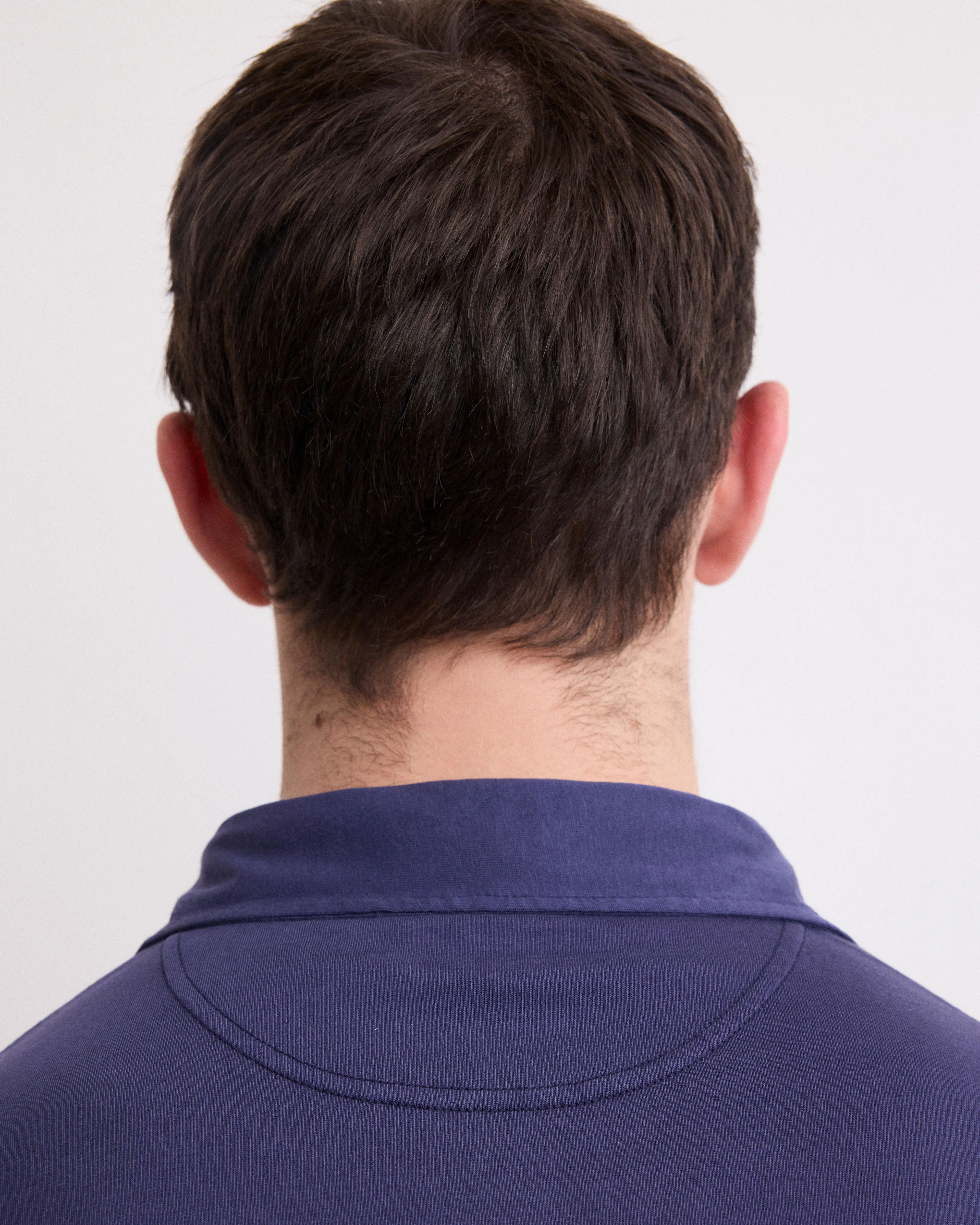 Polo Homme en Jersey de Coton Marine sold by Hartford product image thumbnail 5