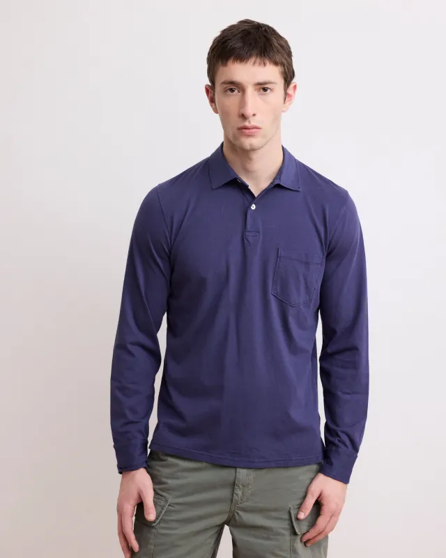 Polo Homme en Jersey de Coton Marine sold by Hartford