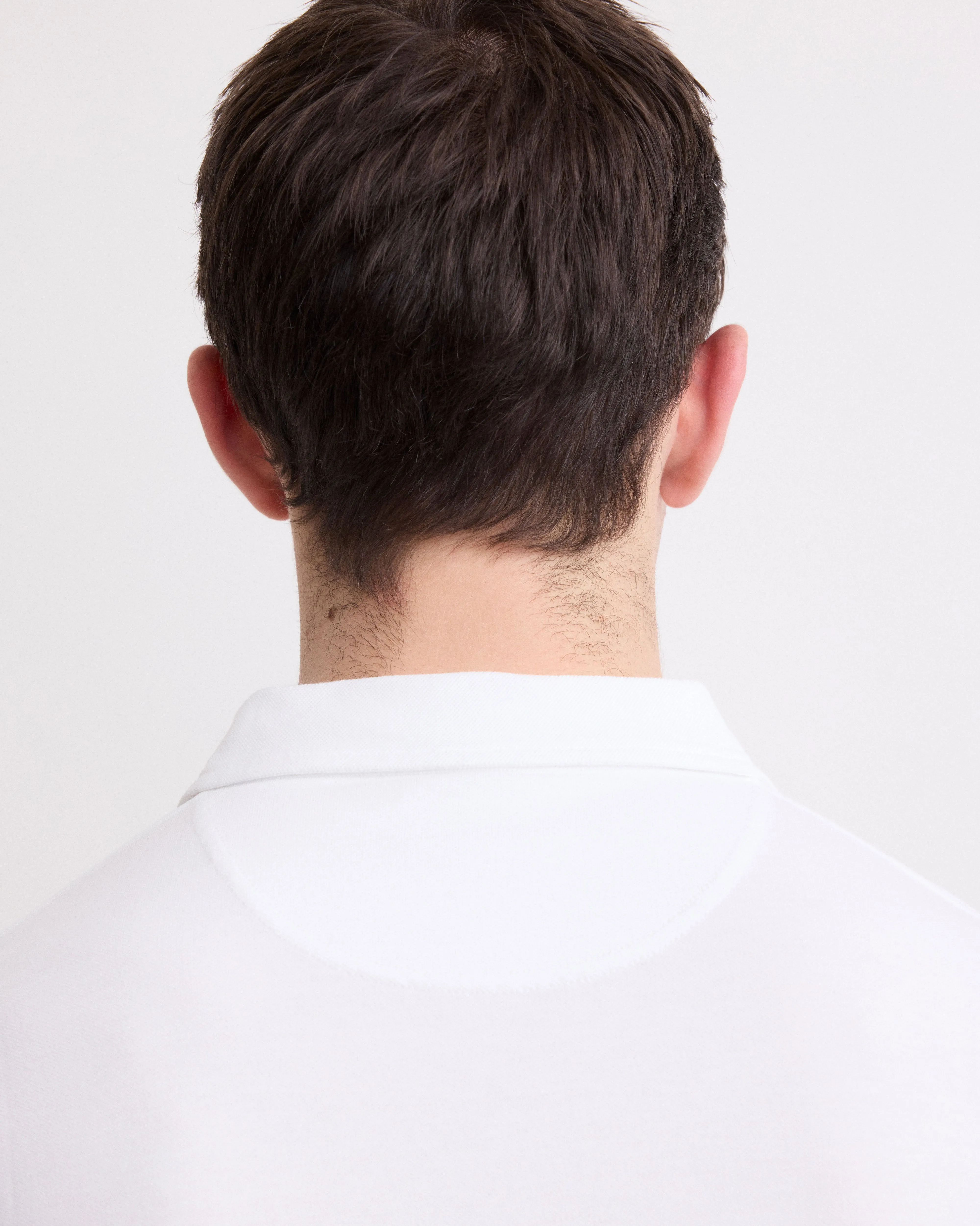 Polo Homme en Piqué de Coton Blanc sold by Hartford product image thumbnail 3