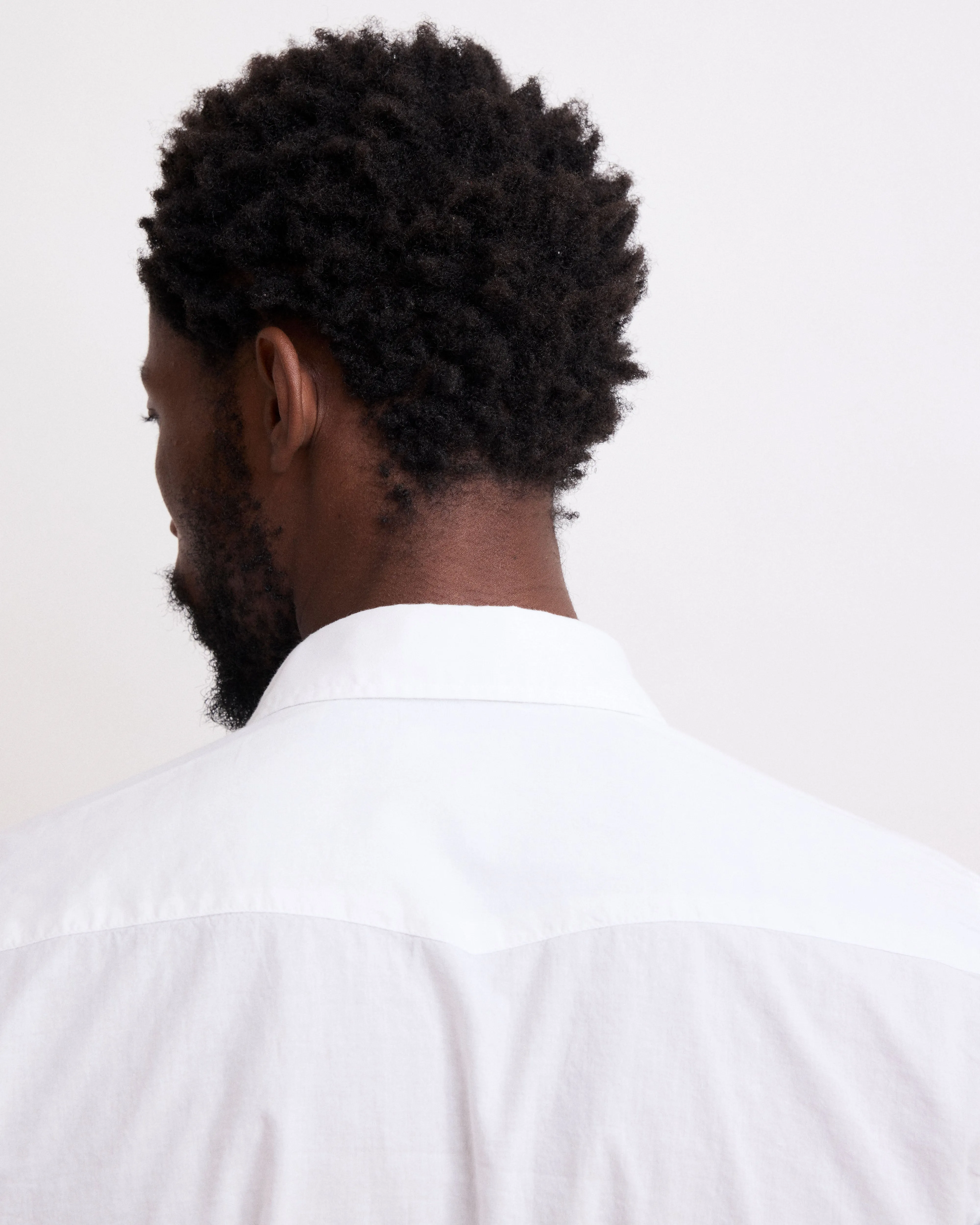 Chemise Homme en Voile de Coton Blanc Storm sold by Hartford product image thumbnail 5