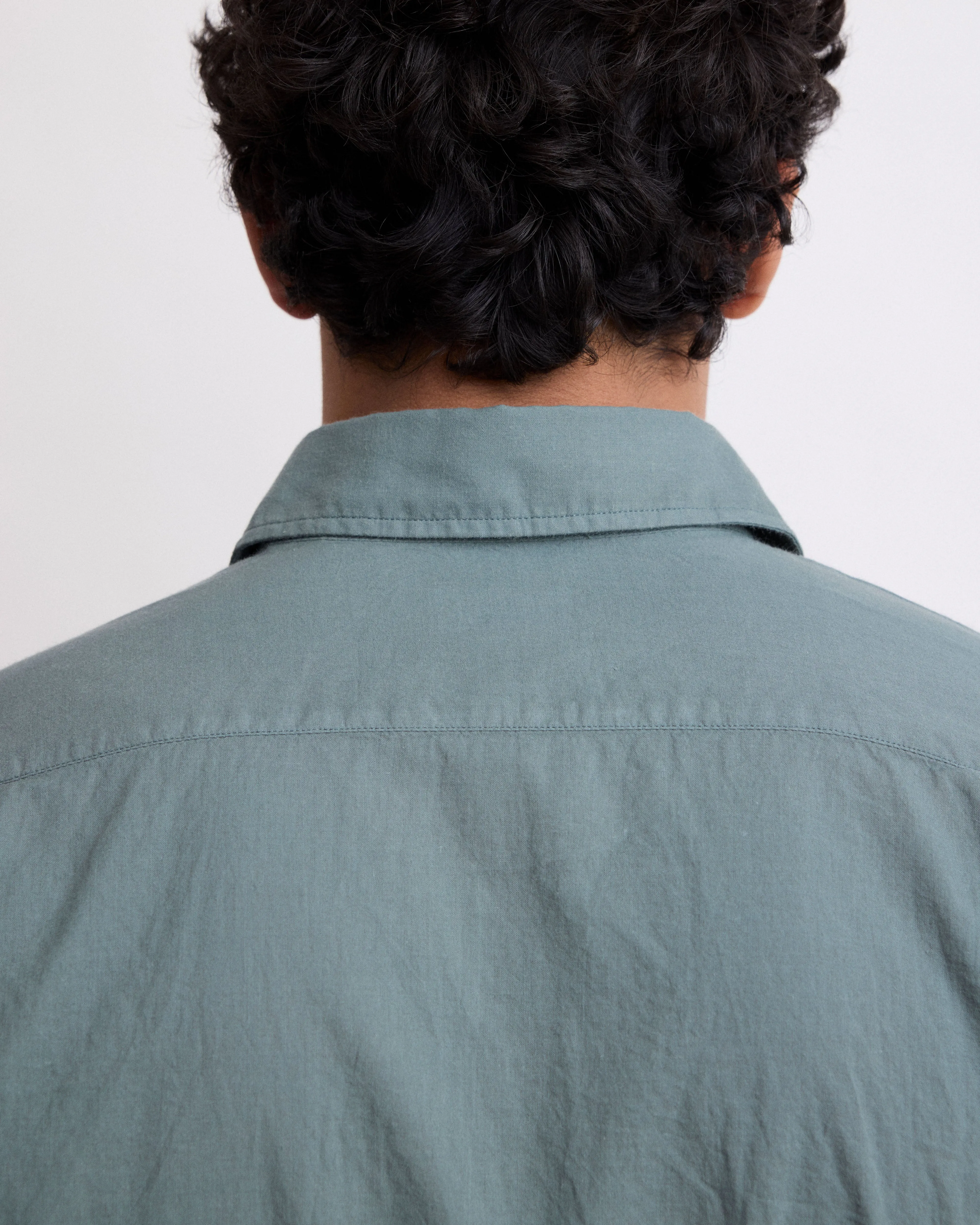 Chemise Homme en Voile De Coton Vert Militaire Paul sold by Hartford product image thumbnail 3