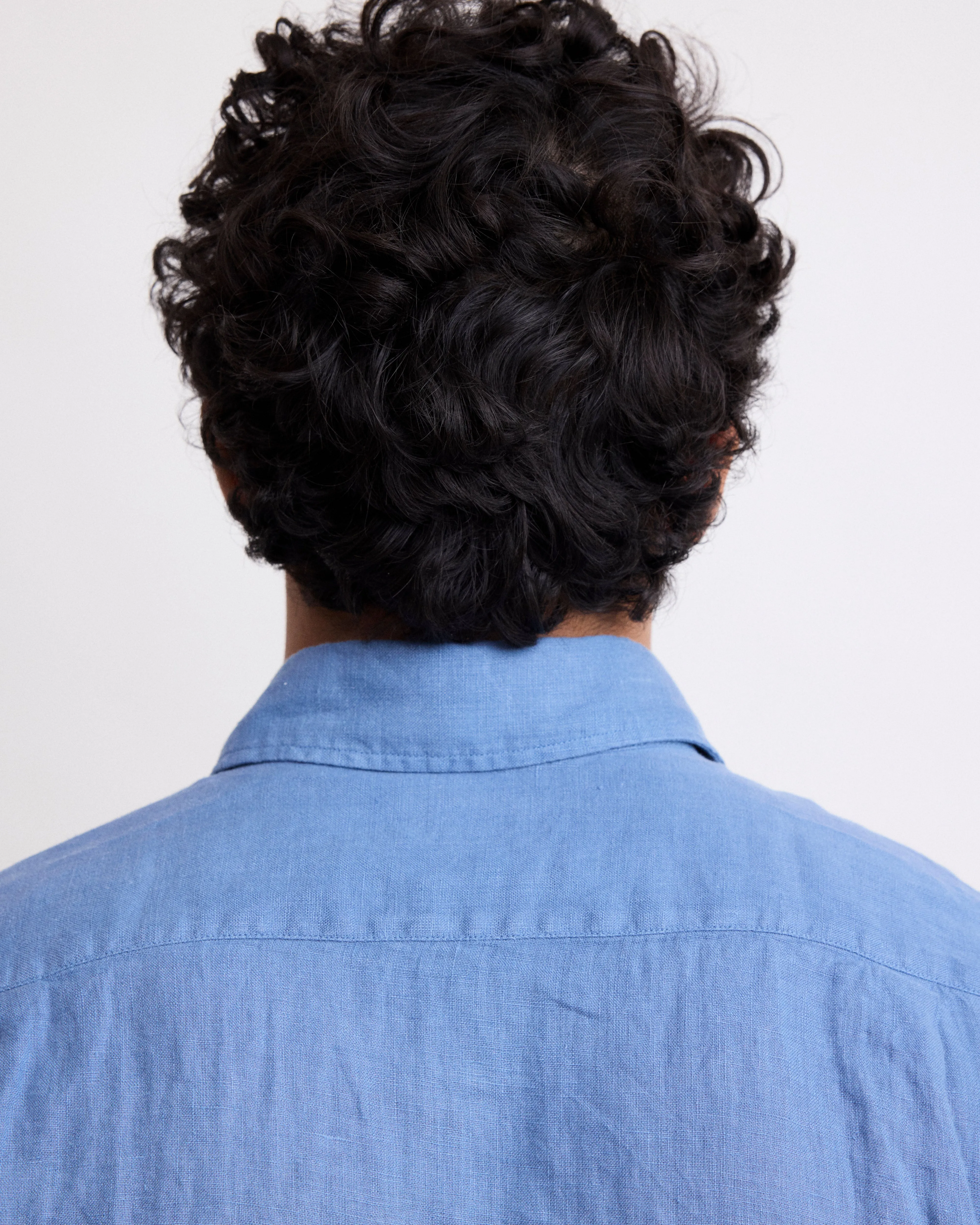 Chemise Homme en Lin Bleu Denim Paul sold by Hartford product image thumbnail 4