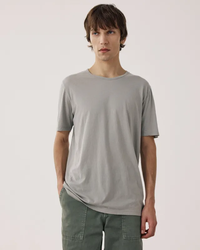 T-shirt Homme en Jersey de Coton Léger Vert Sauge Light Crew sold by Hartford
