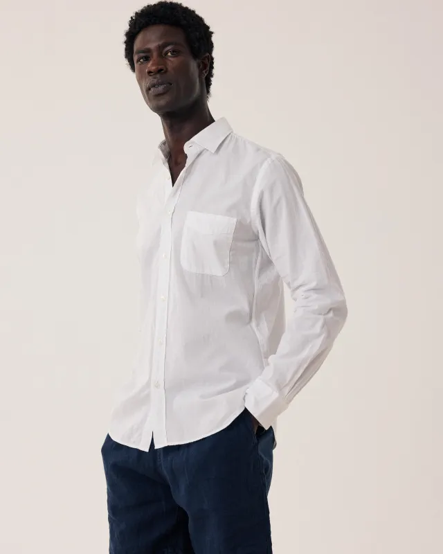 Chemise Homme en Voile de Coton Blanc Storm sold by Hartford
