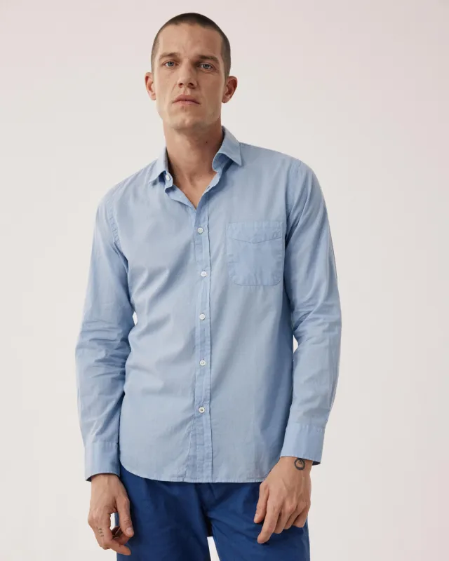Chemise Homme en Voile de Coton Bleu Clair Storm sold by Hartford