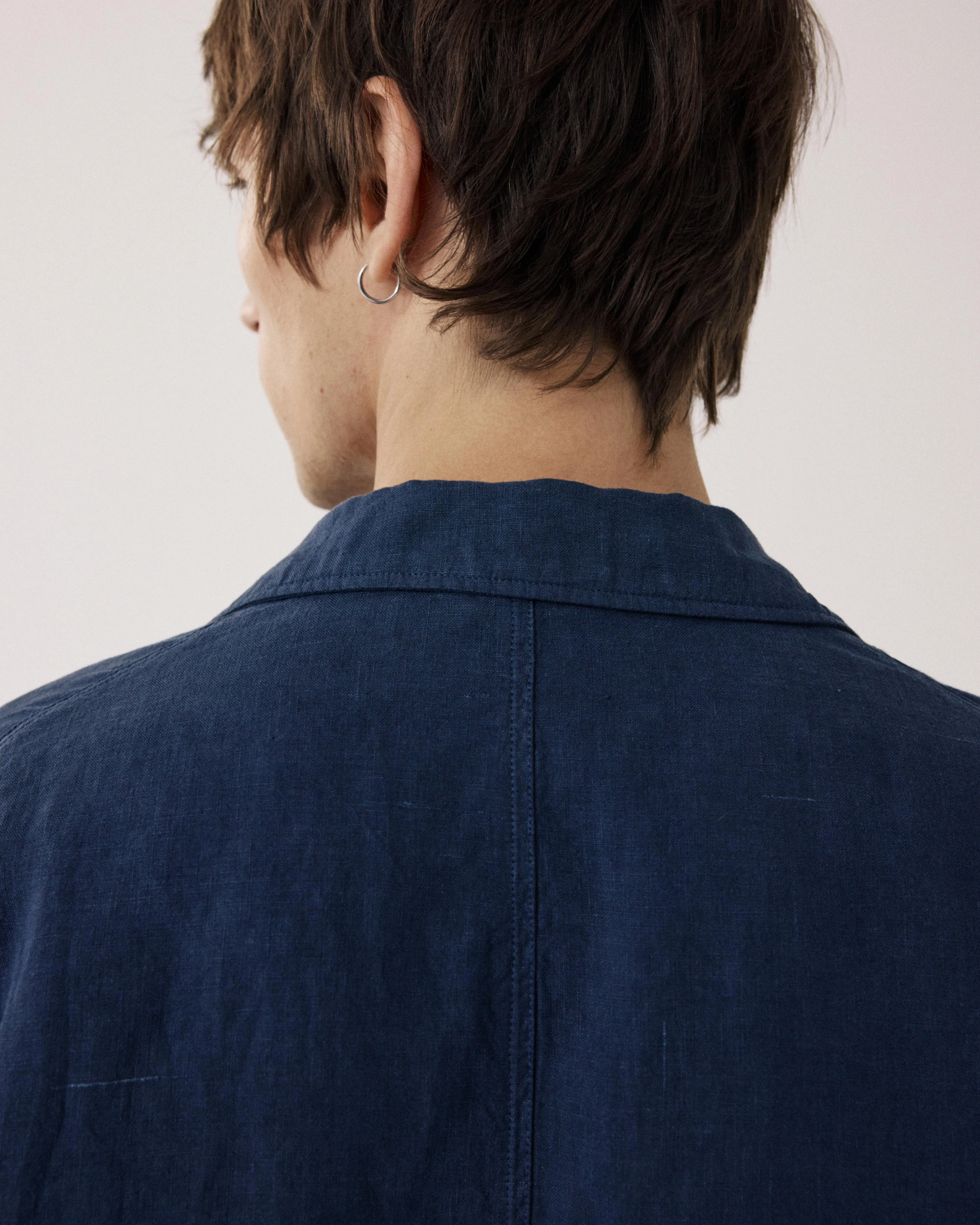 Veste Homme en Lin Bleu Marine Jobby sold by Hartford product image thumbnail 4