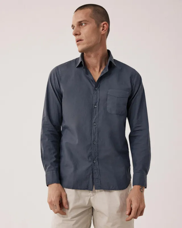 Chemise Homme en Voile de Coton Carbone Storm sold by Hartford