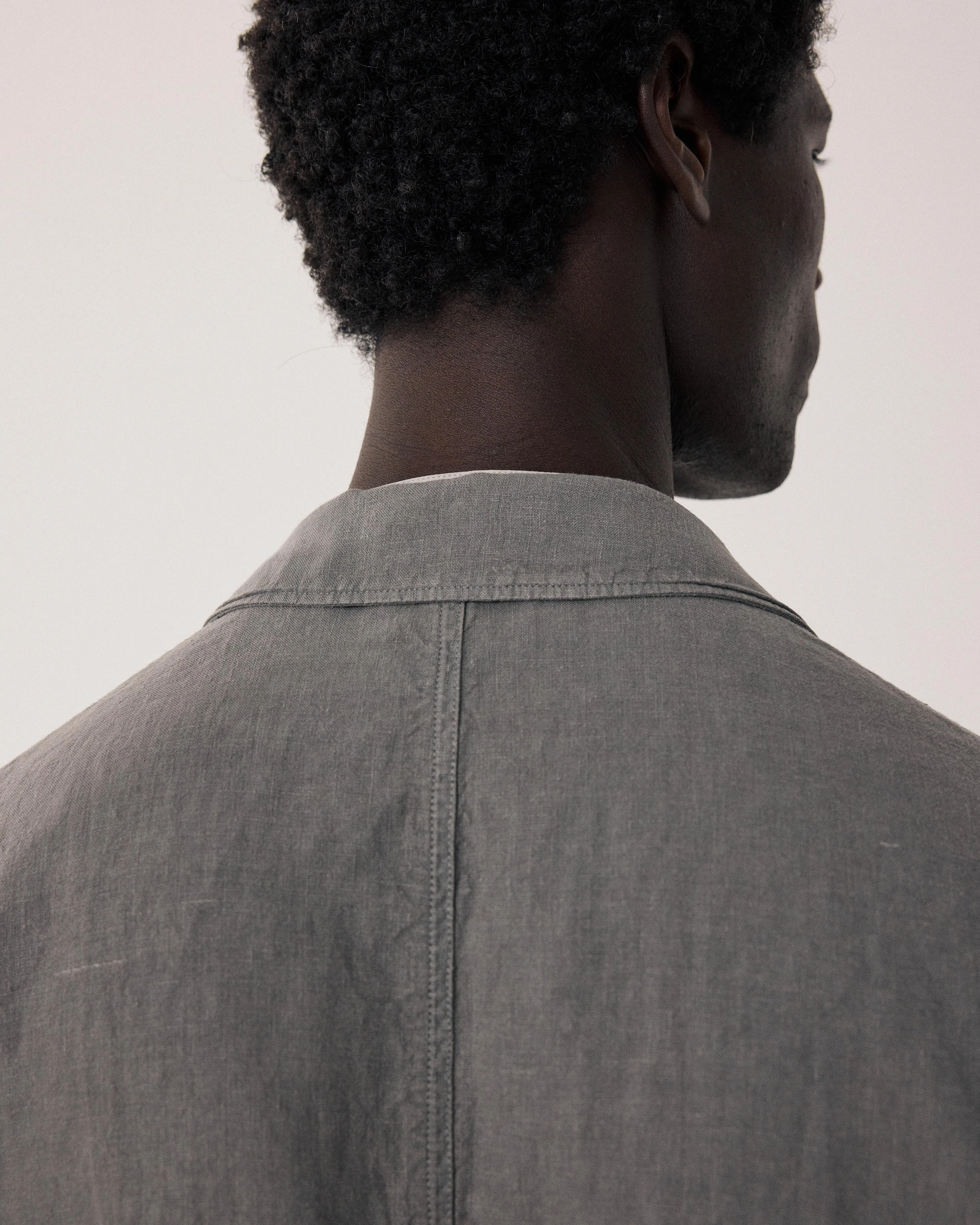 Veste Homme en Lin Vert Militaire Jobby sold by Hartford product image thumbnail 4