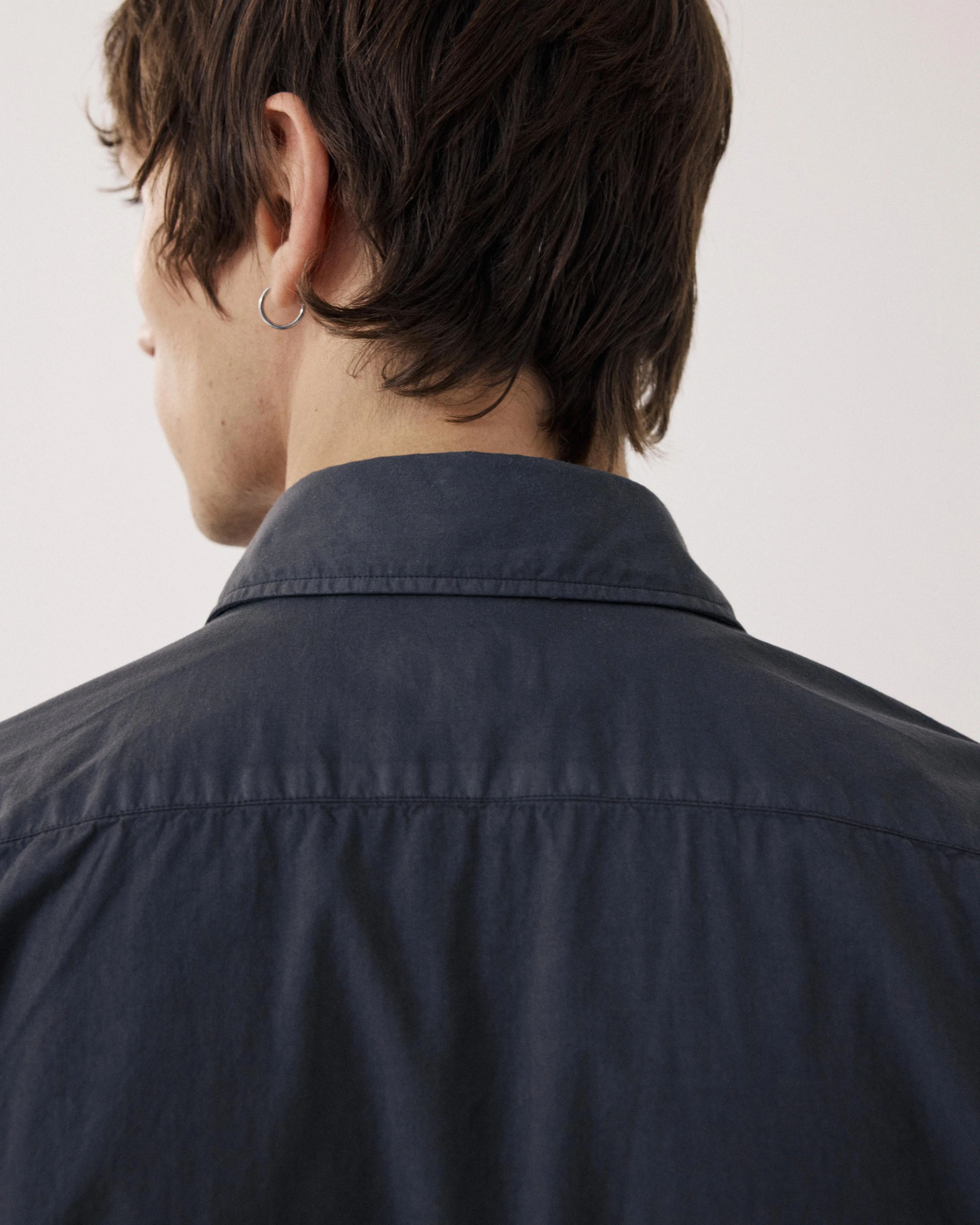 Chemise Homme en Gabardine de Coton Carbone Paul sold by Hartford product image thumbnail 4