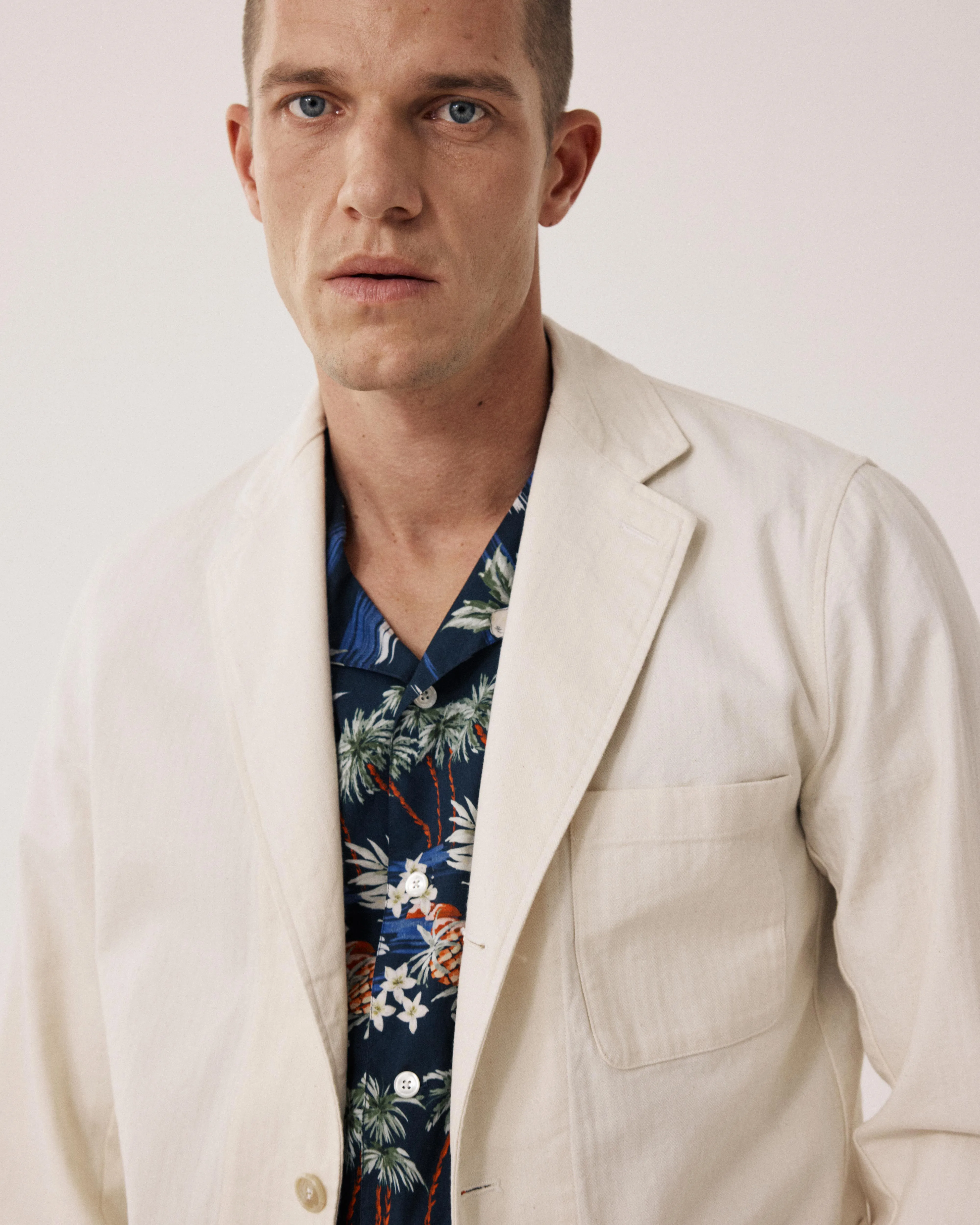 Veste Homme en Coton Ecru Jules sold by Hartford product image thumbnail 2