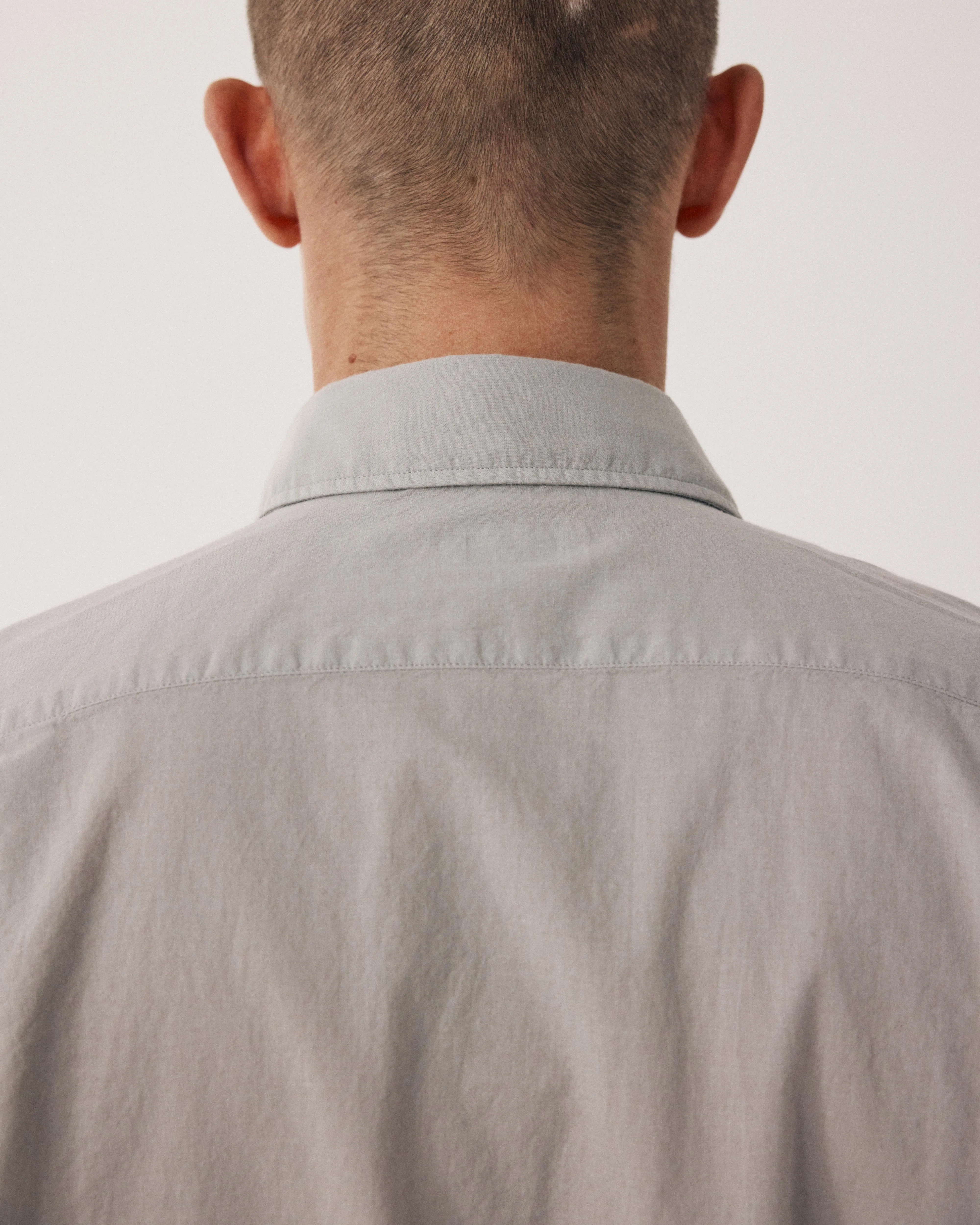 Chemise Homme en Voile de Coton Vert Sauge Paul sold by Hartford product image thumbnail 5