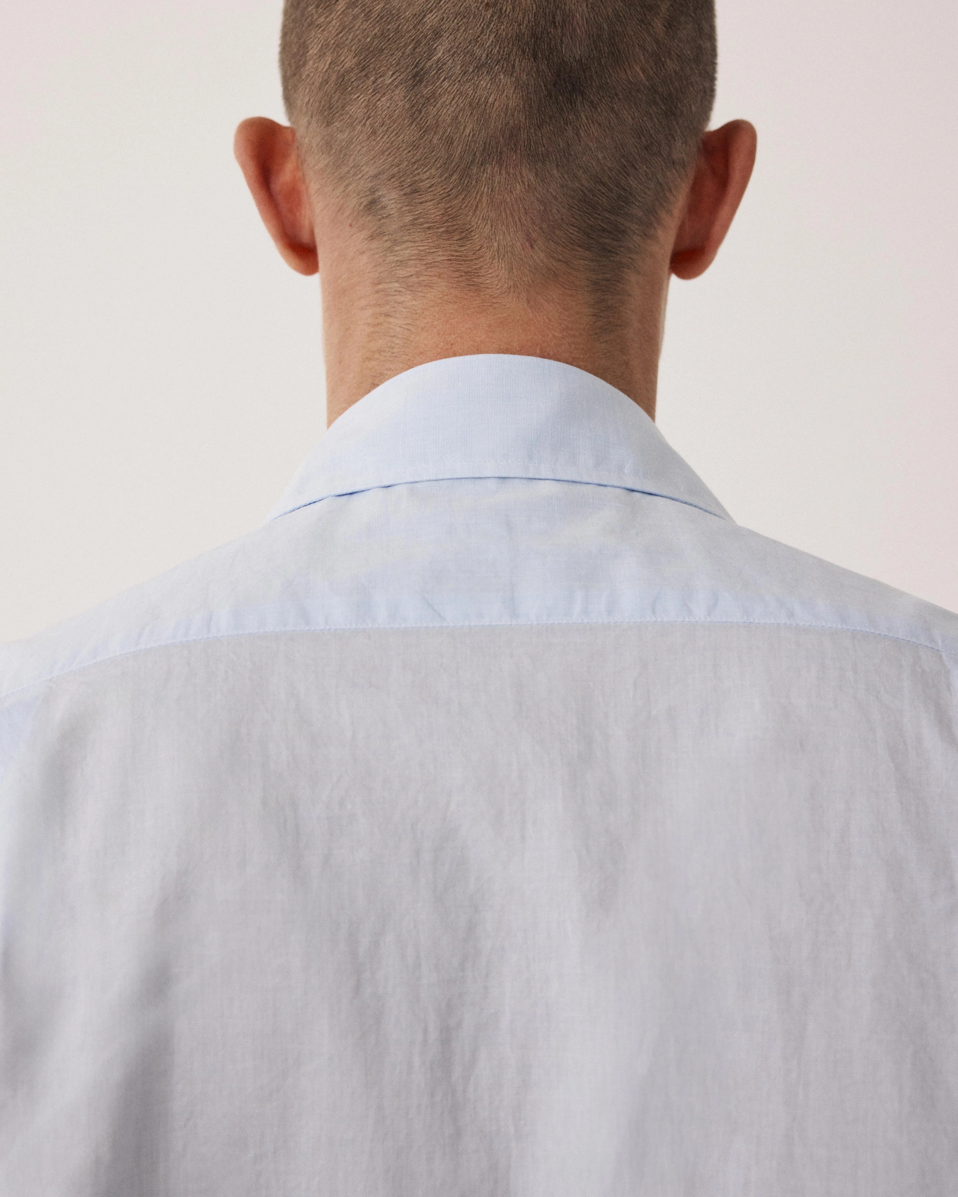 Chemise Homme en Fil-à-fil Bleu Ciel Paul sold by Hartford product image thumbnail 4