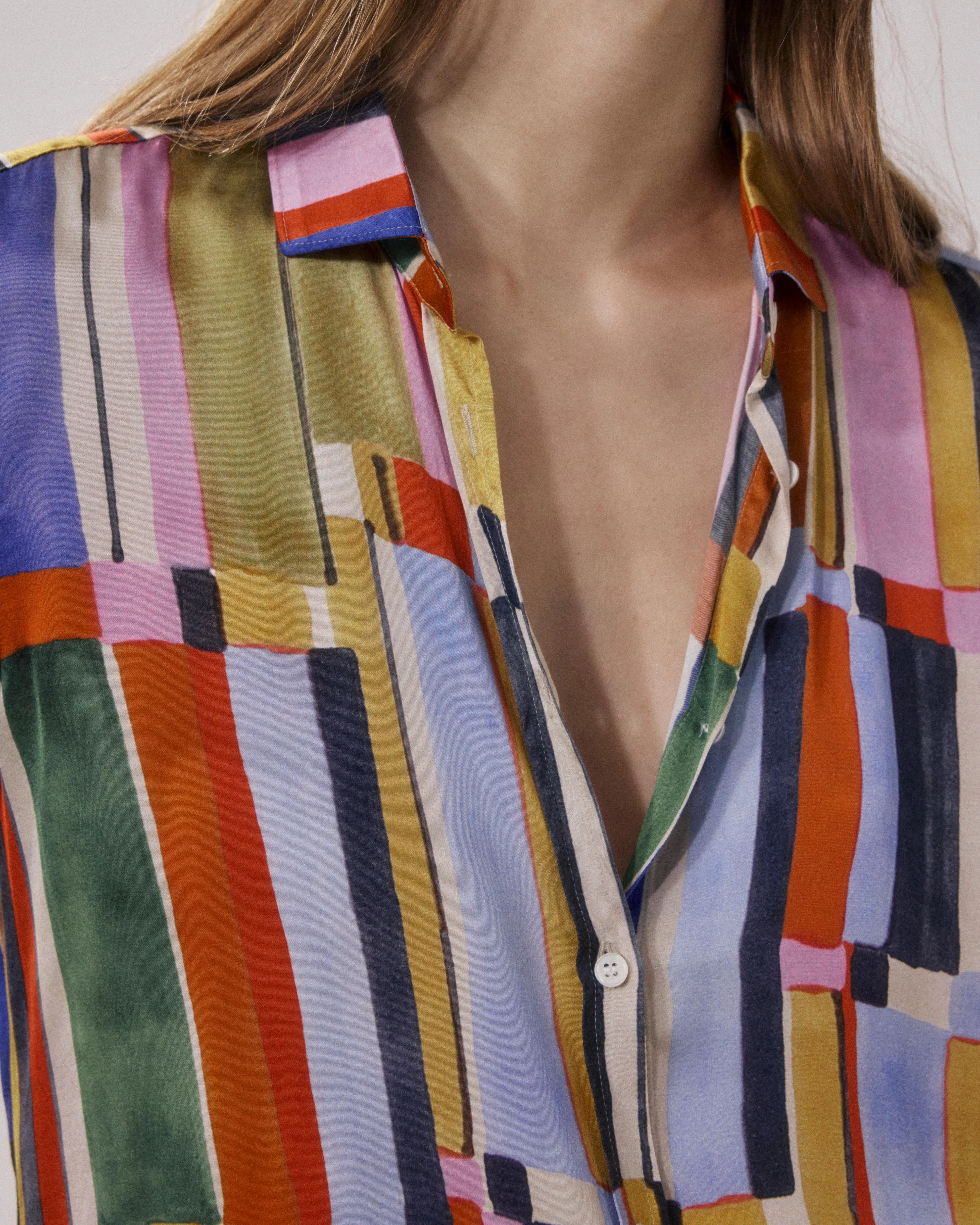 Chemise Femme en Viscose Imprimé Multicouleur Corazon sold by Hartford product image thumbnail 4