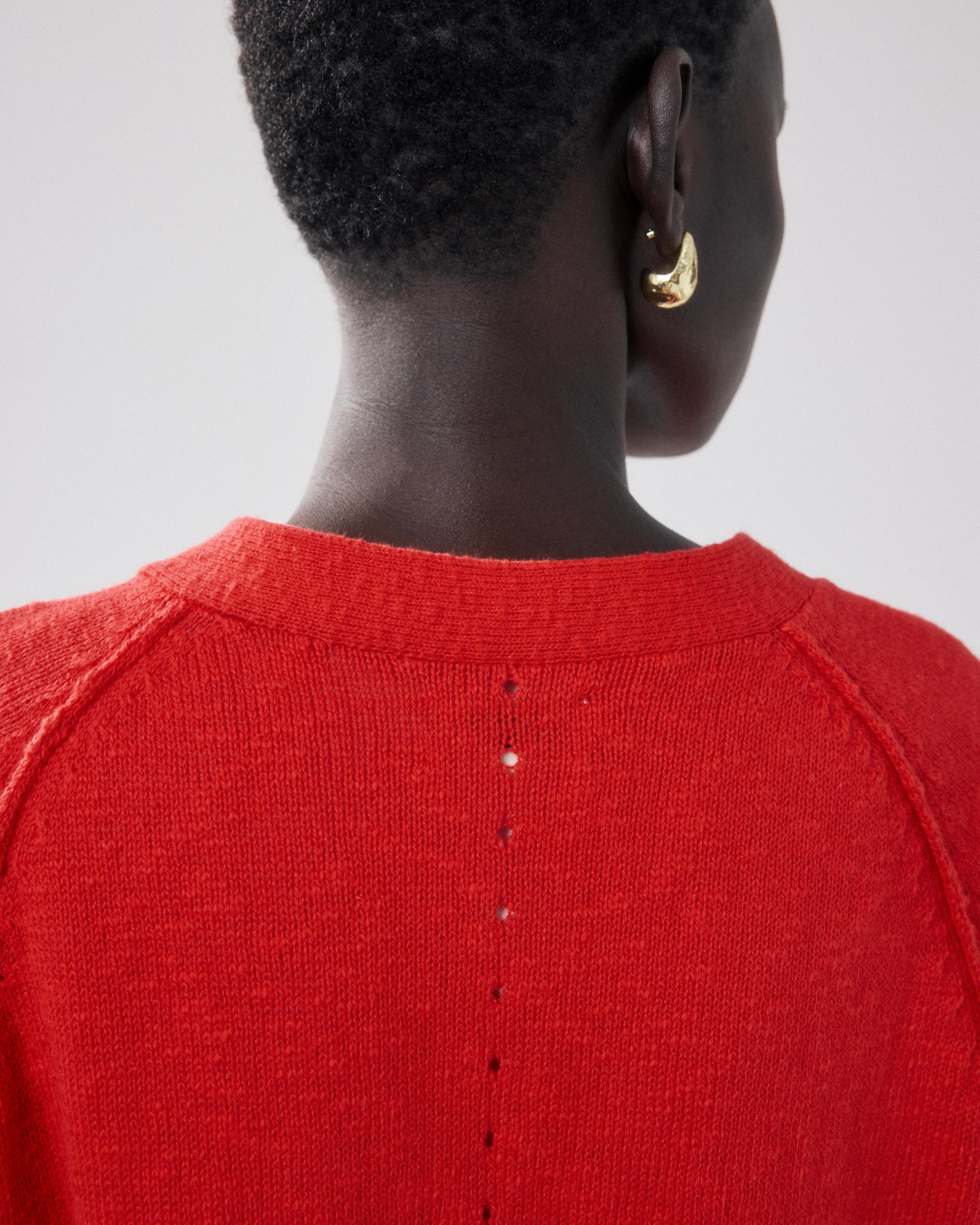 Cardigan Femme en Coton Flammé Rouge Montana sold by Hartford product image thumbnail 4