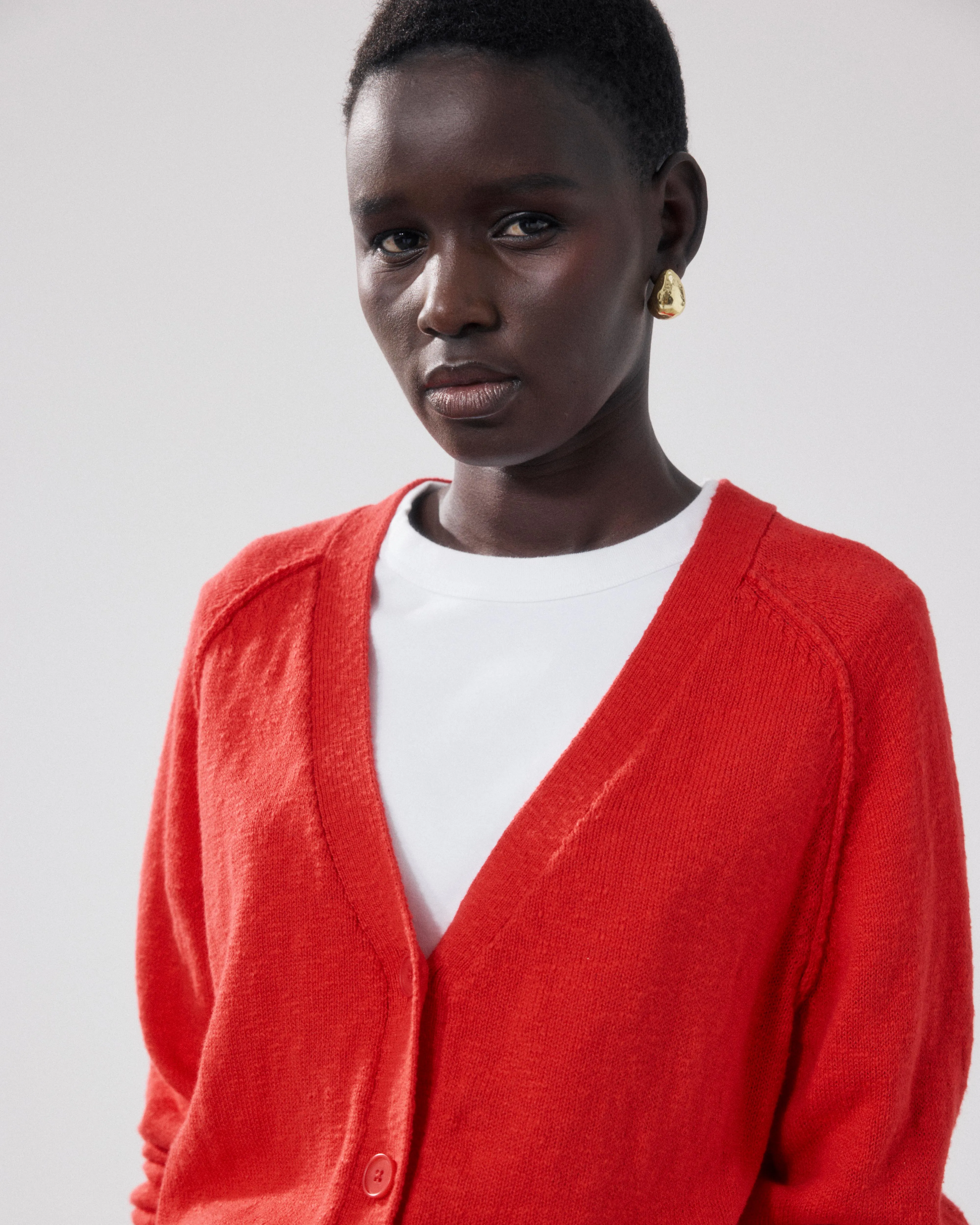 Cardigan Femme en Coton Flammé Rouge Montana sold by Hartford product image thumbnail 2