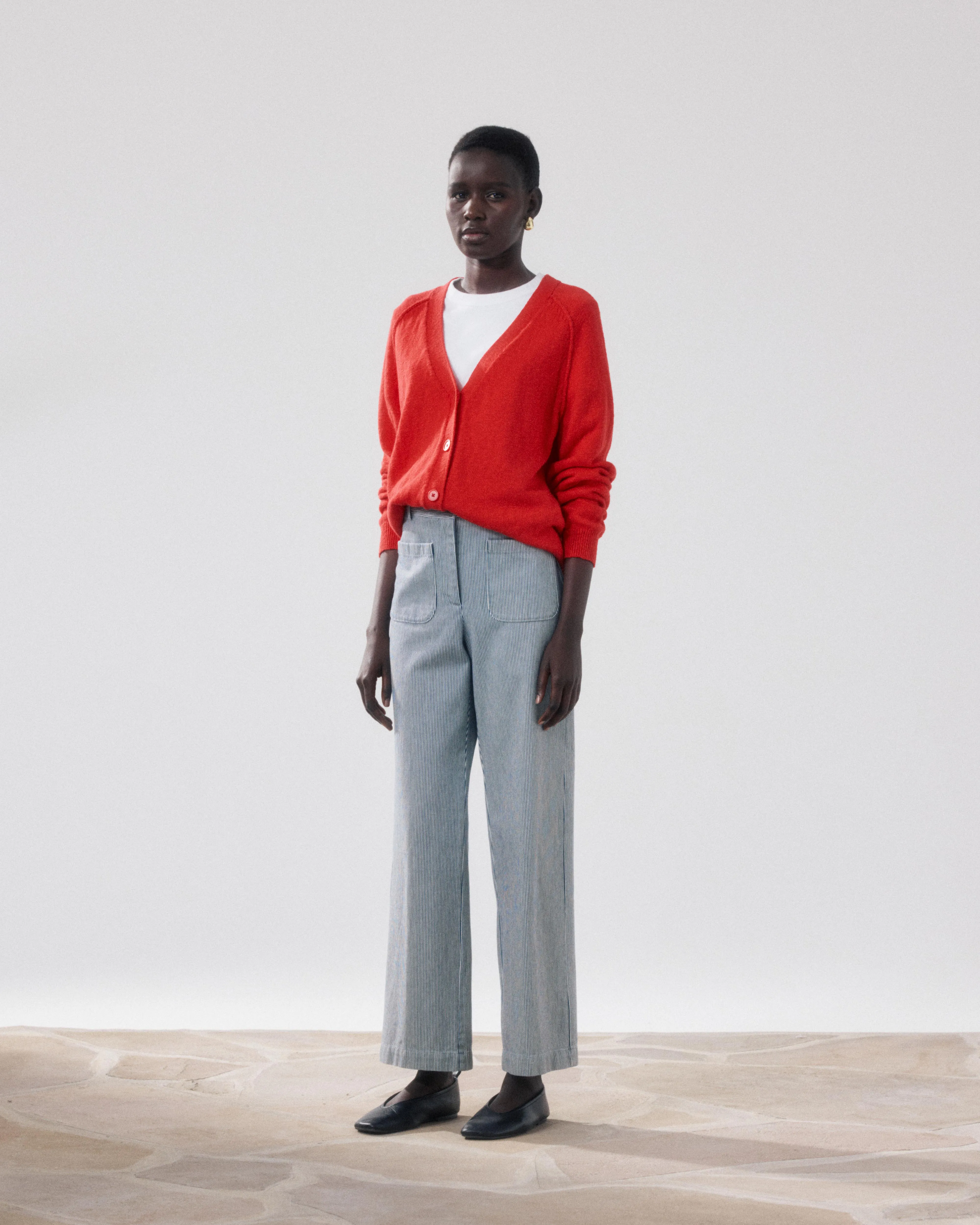 Cardigan Femme en Coton Flammé Rouge Montana sold by Hartford product image thumbnail 3