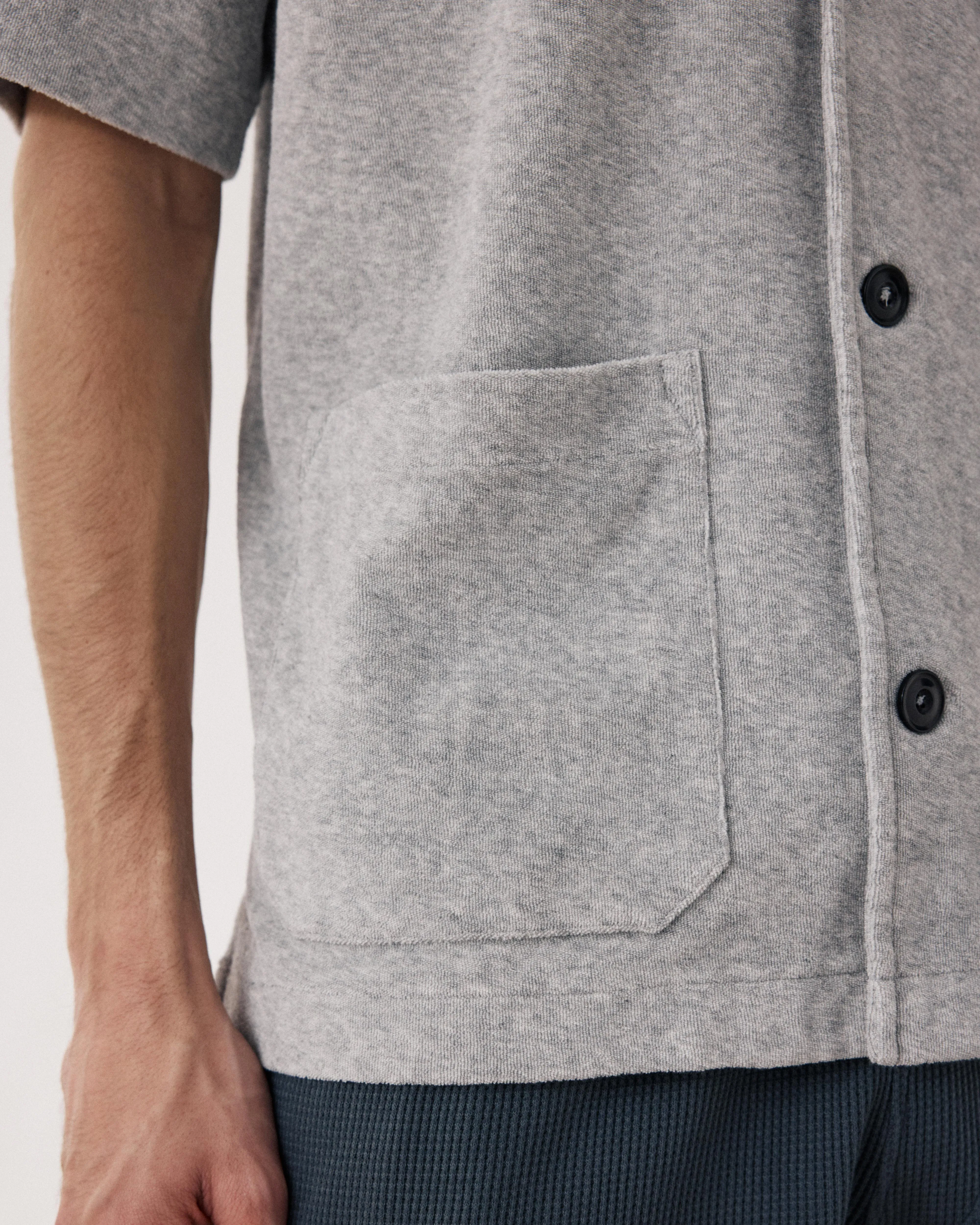 Chemise Homme en Eponge Gris Chiné Bouclette sold by Hartford product image thumbnail 5